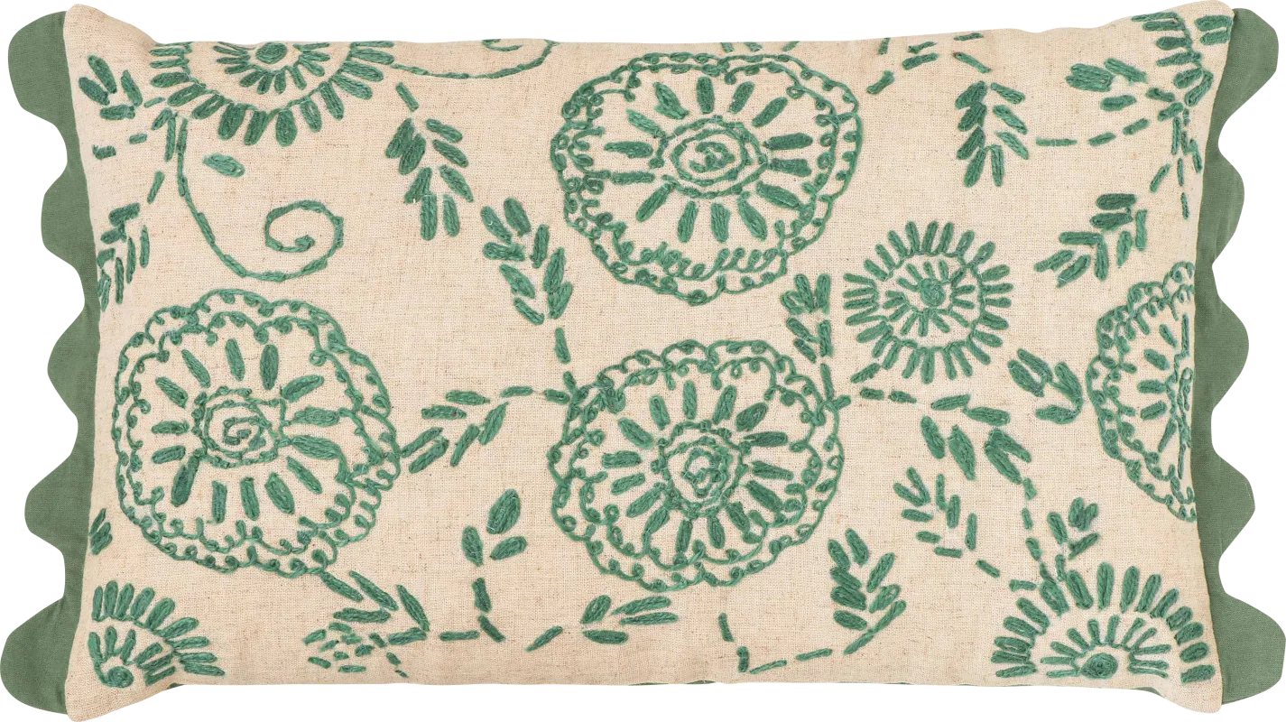 Brundisi Green Accent Pillow