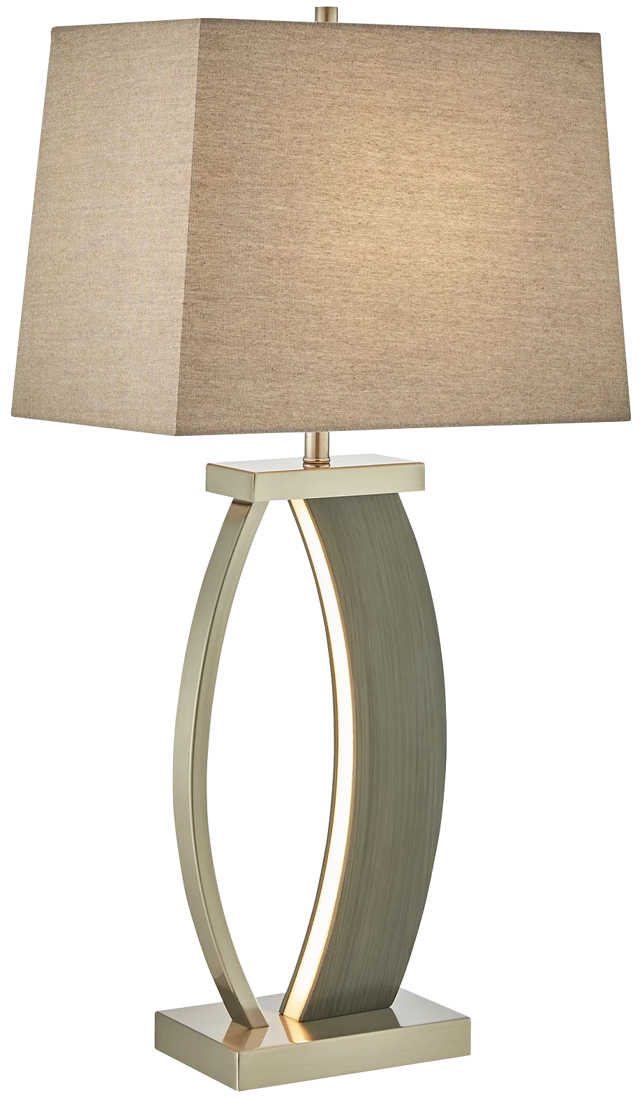 gray table lamp