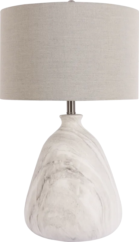 Toledo Circle Gray Lamp