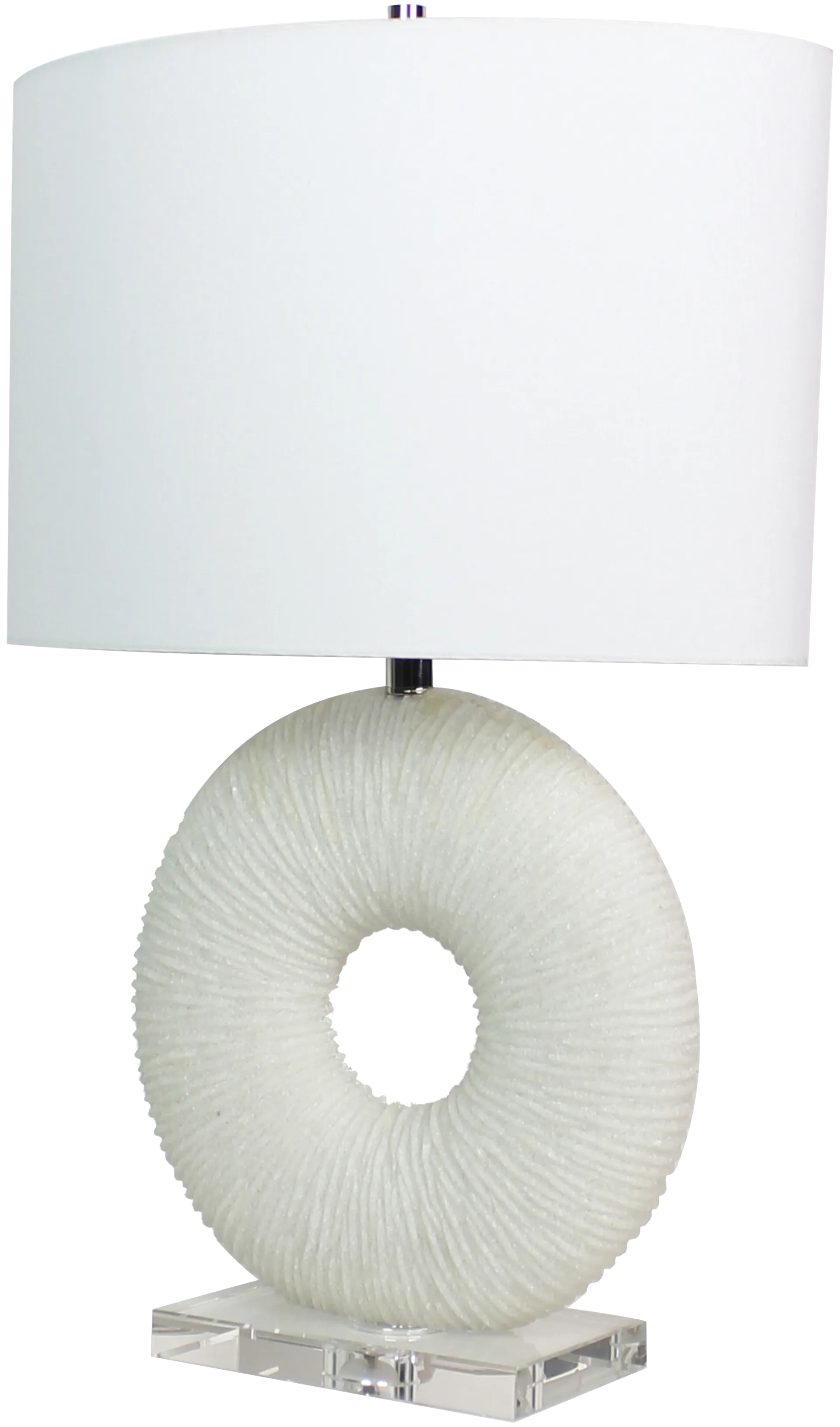white table lamp