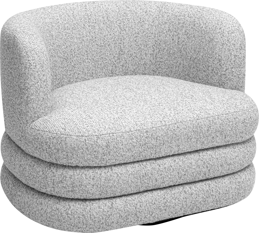 Wildmare Light Gray Swivel Accent Chair