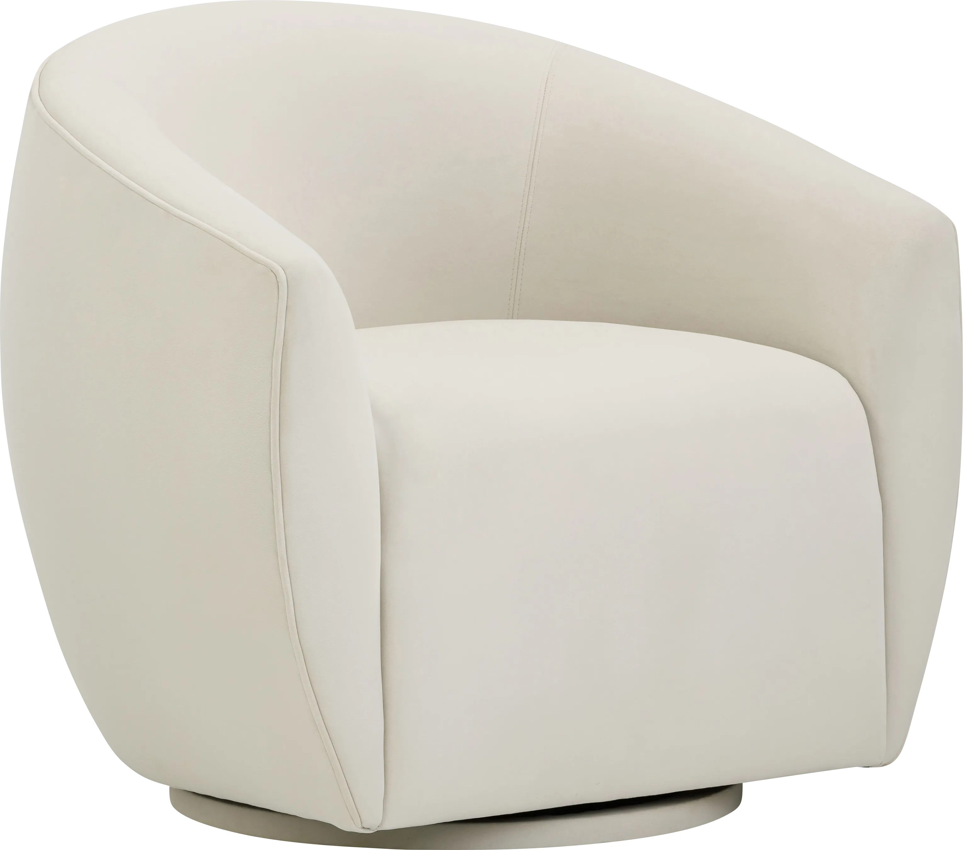 Desertpeak Cream Swivel Accent Chair