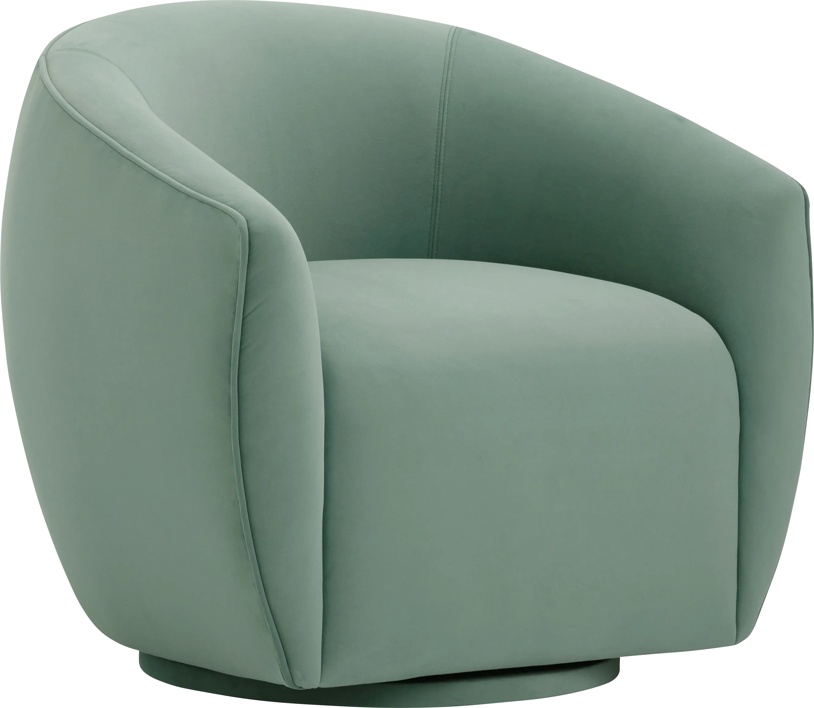 Desertpeak Blue Swivel Accent Chair - Thumbnail - Image 1