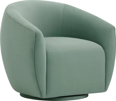 Desertpeak Blue Swivel Accent Chair