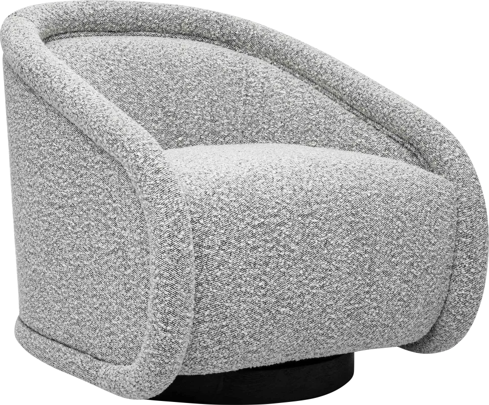 Emmamine Gray Swivel Accent Chair