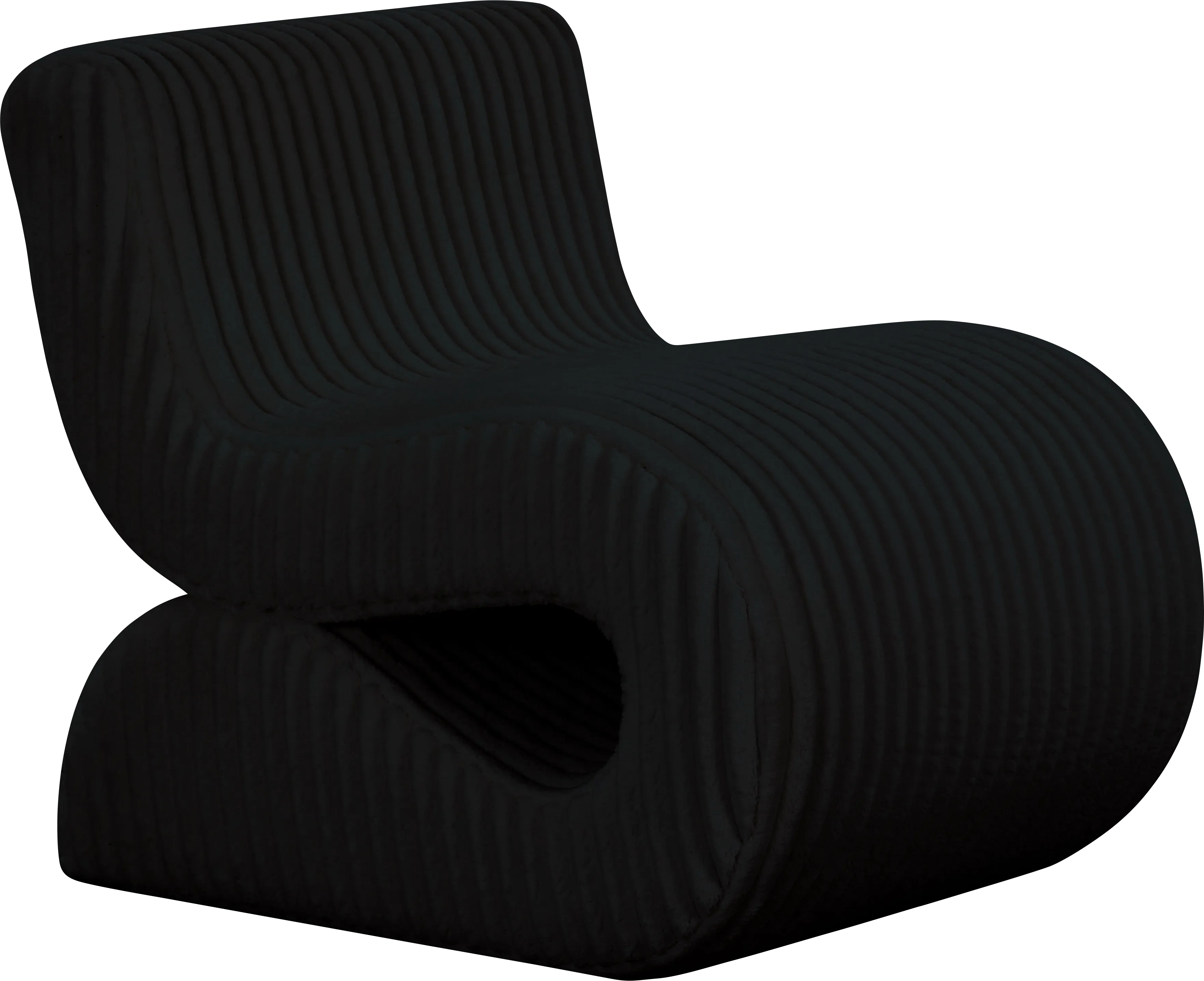 Fortrose Black Accent Chair - Thumbnail - Image 1