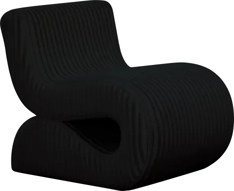 Fortrose Black Accent Chair