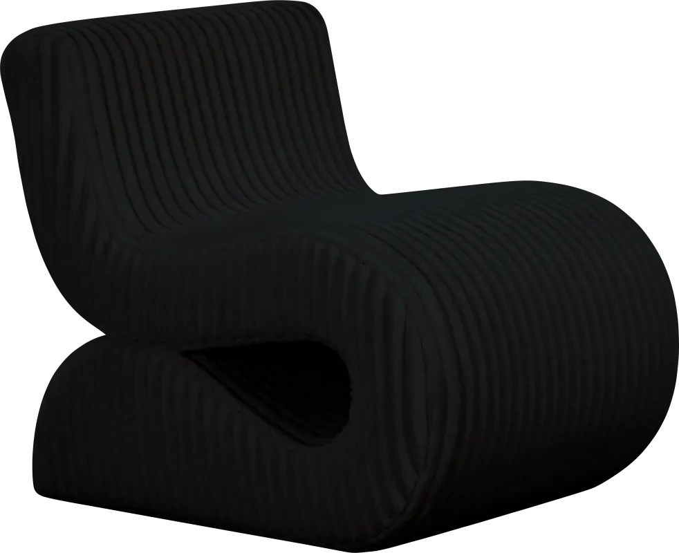 Fortrose Black Accent Chair