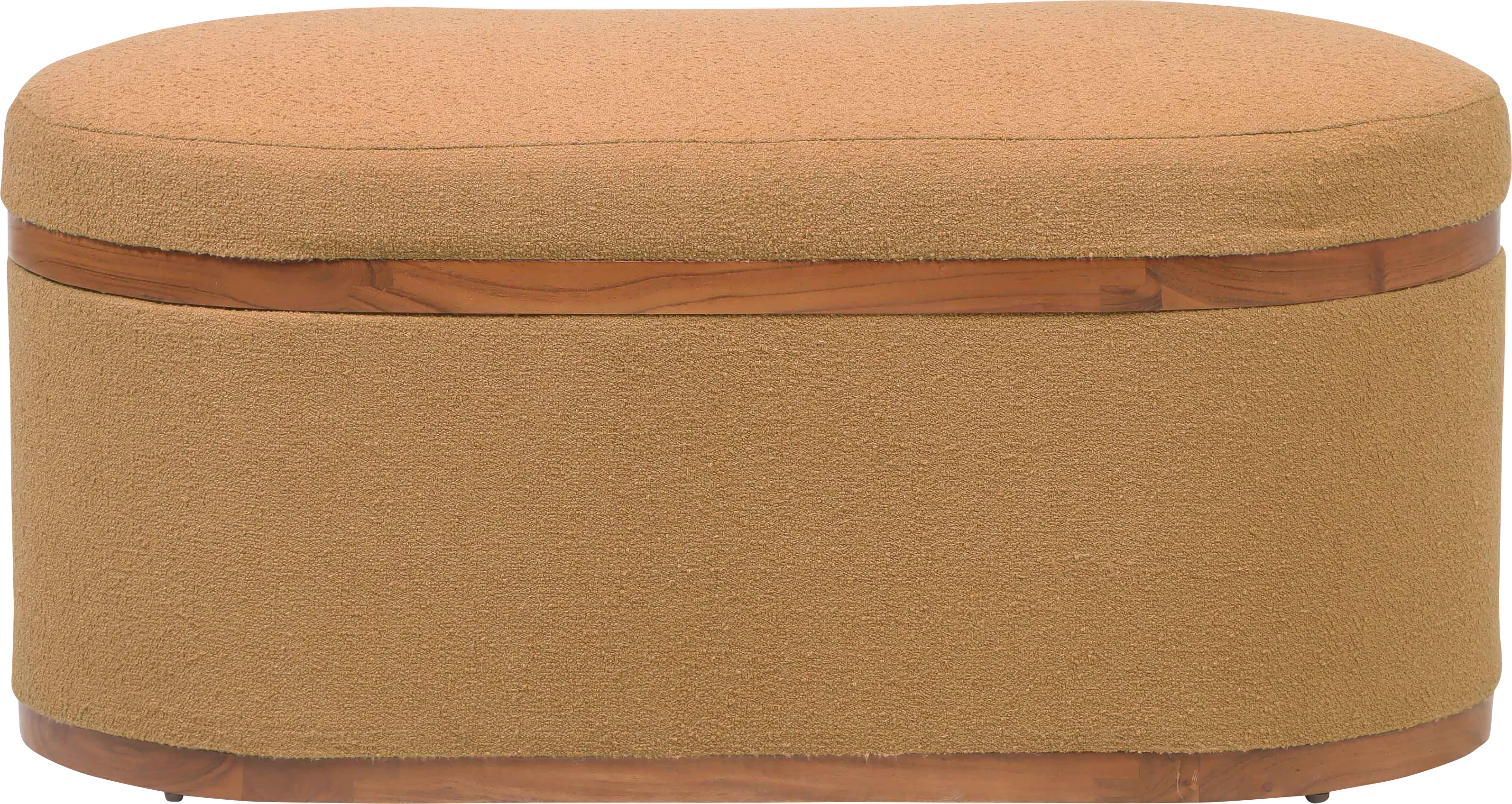 Duskywing II Orange Storage Ottoman