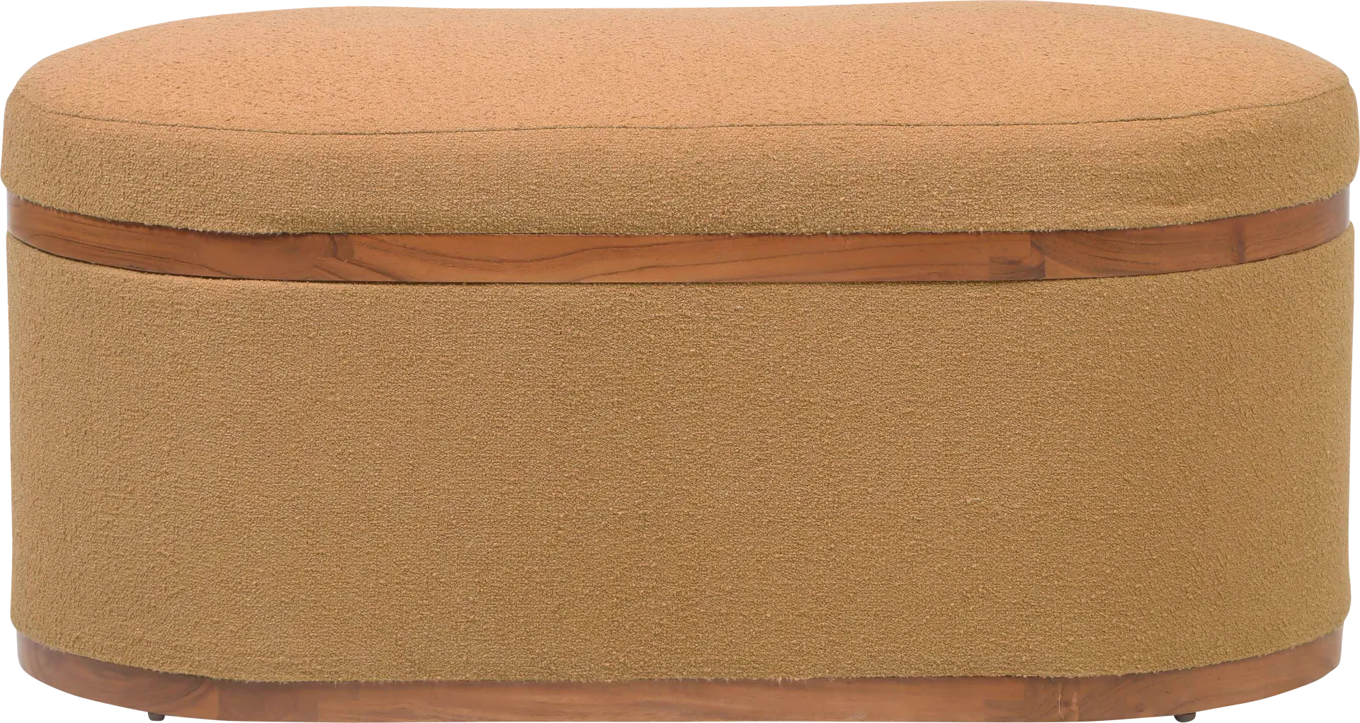 Duskywing II Orange Storage Ottoman - Image 1
