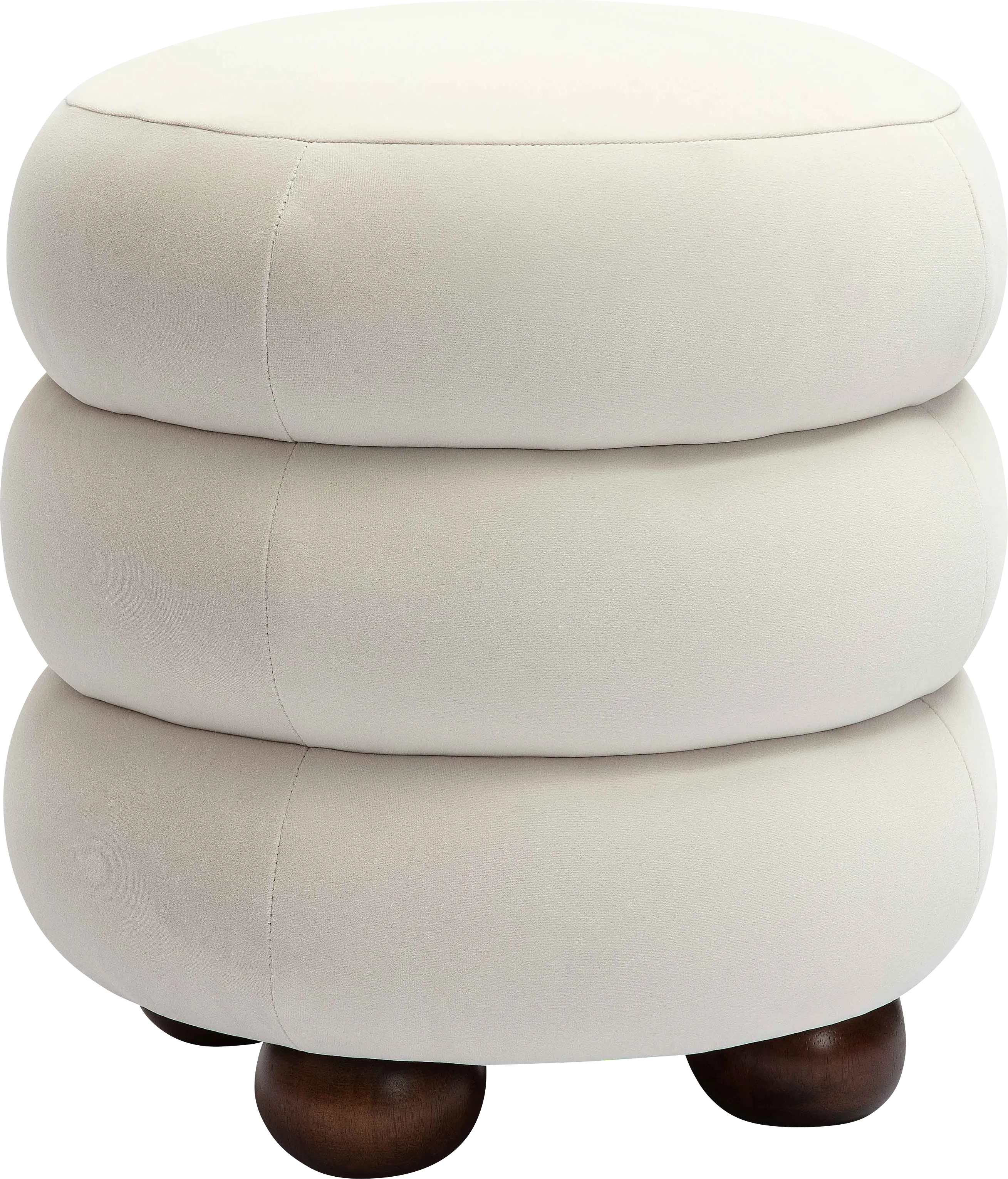 Hoytpeak Cream Ottoman - Thumbnail - Image 1