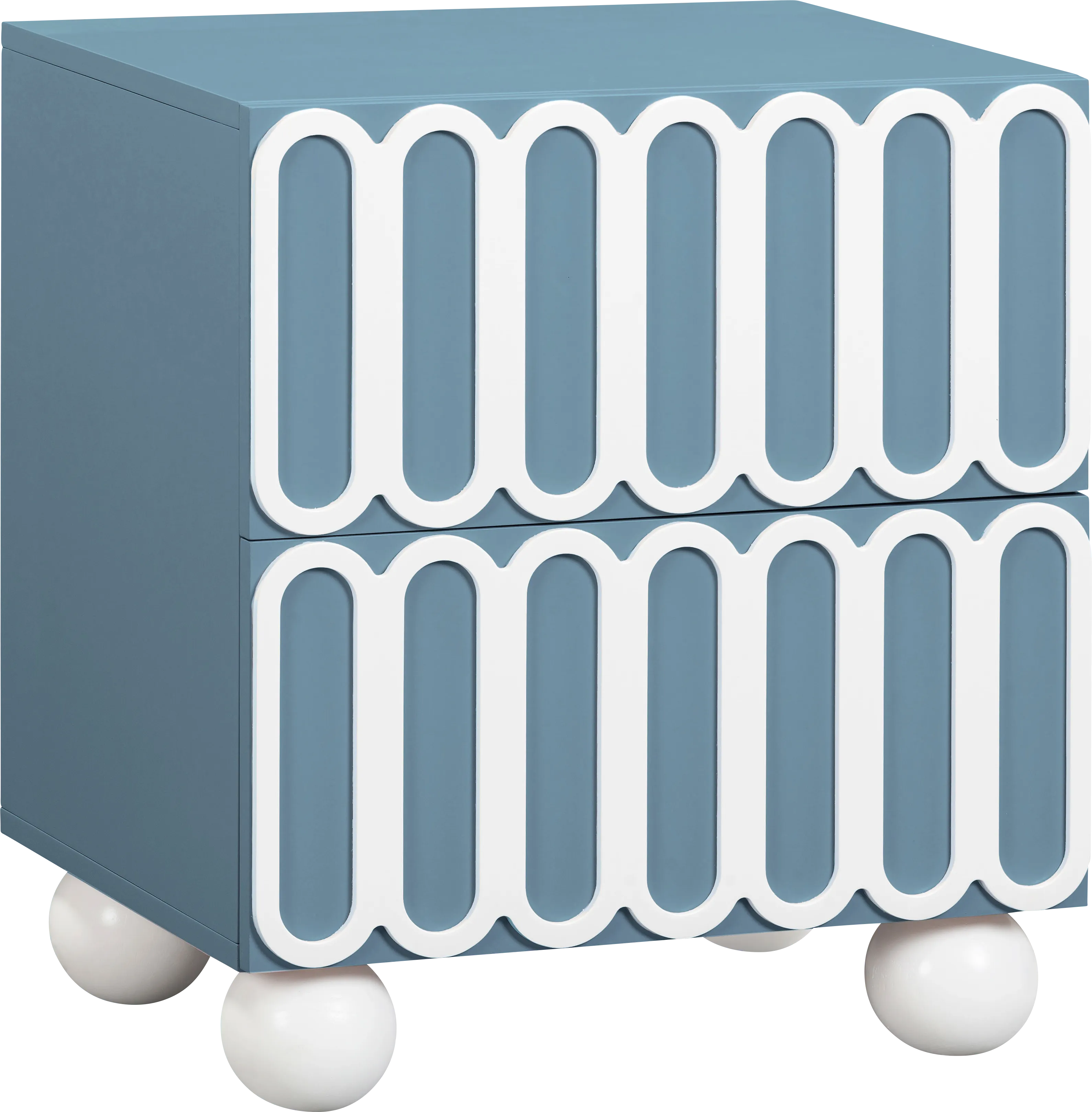 Demorest Blue Nightstand - Thumbnail - Image 1