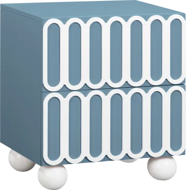 Demorest Blue Nightstand