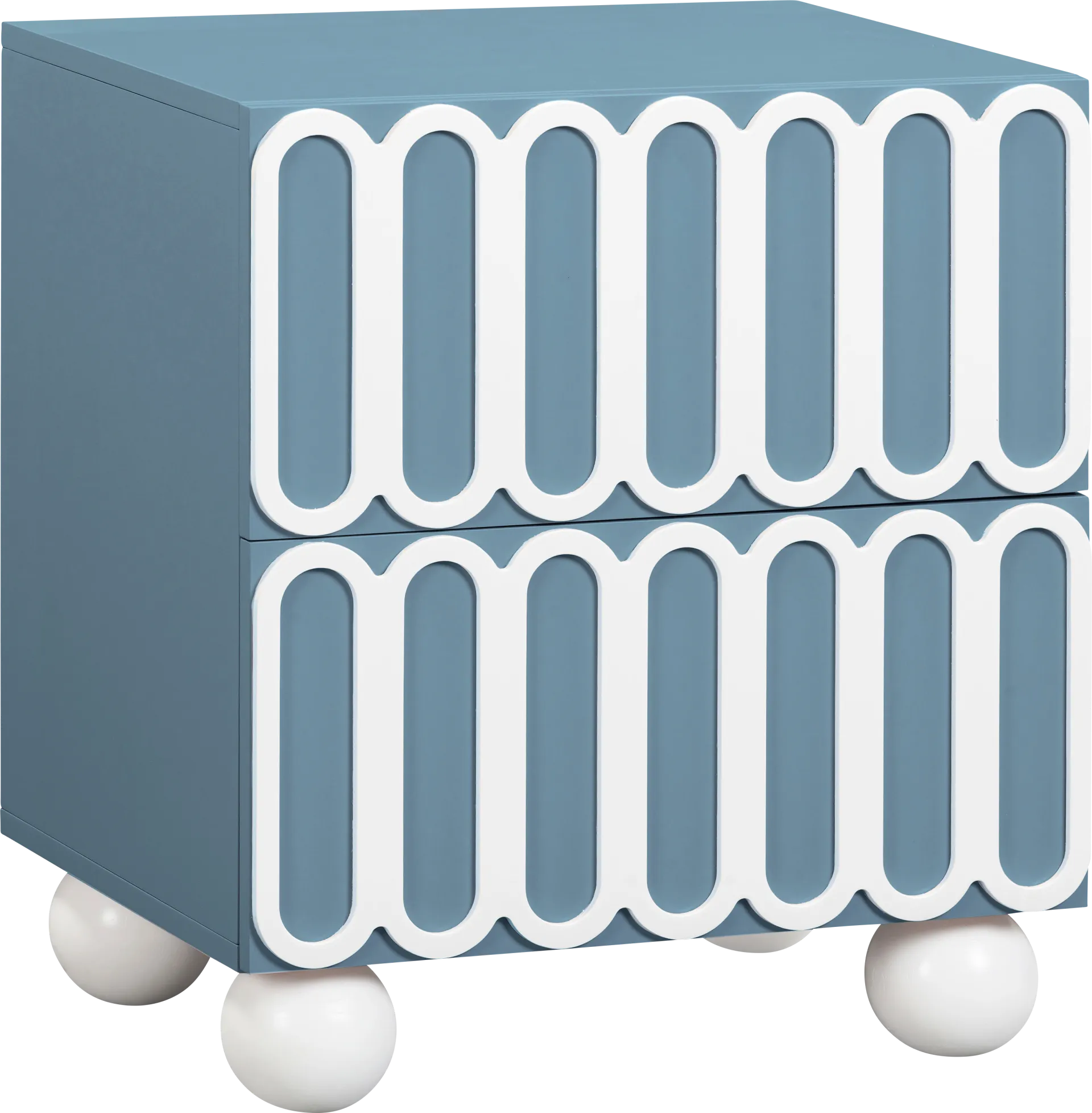 Demorest Blue Nightstand - Image 1