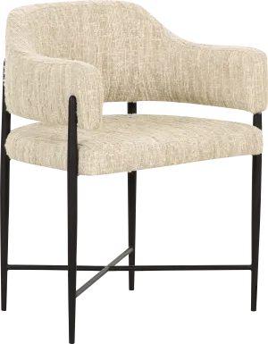 Hansomcab Cream Arm Chair
