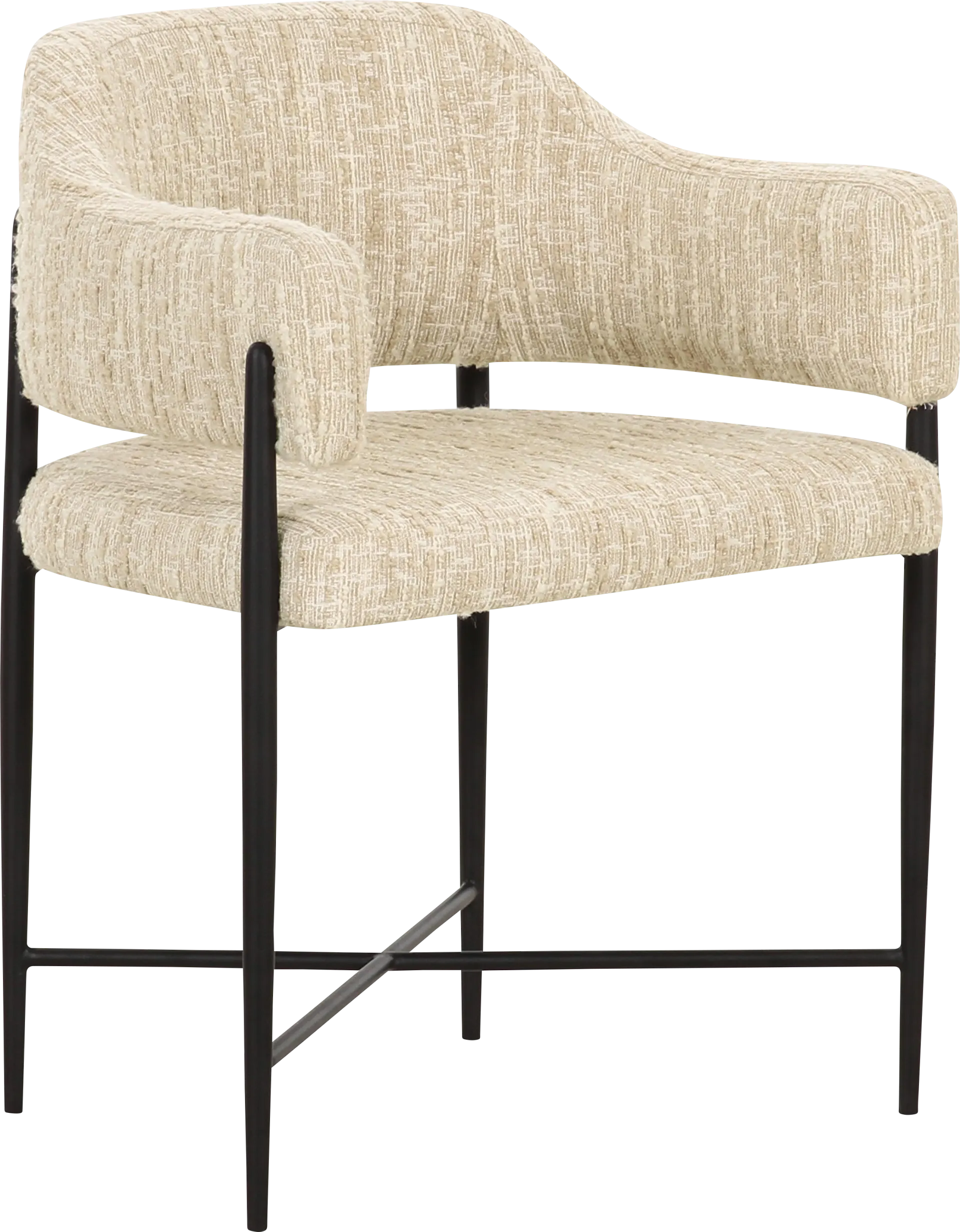 Hansomcab Cream Arm Chair - Image 1