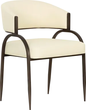 Ibapah II Cream Arm Chair