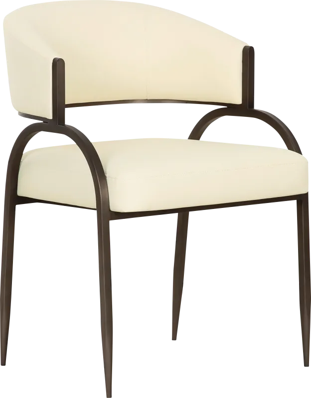 Ibapah II Cream Arm Chair