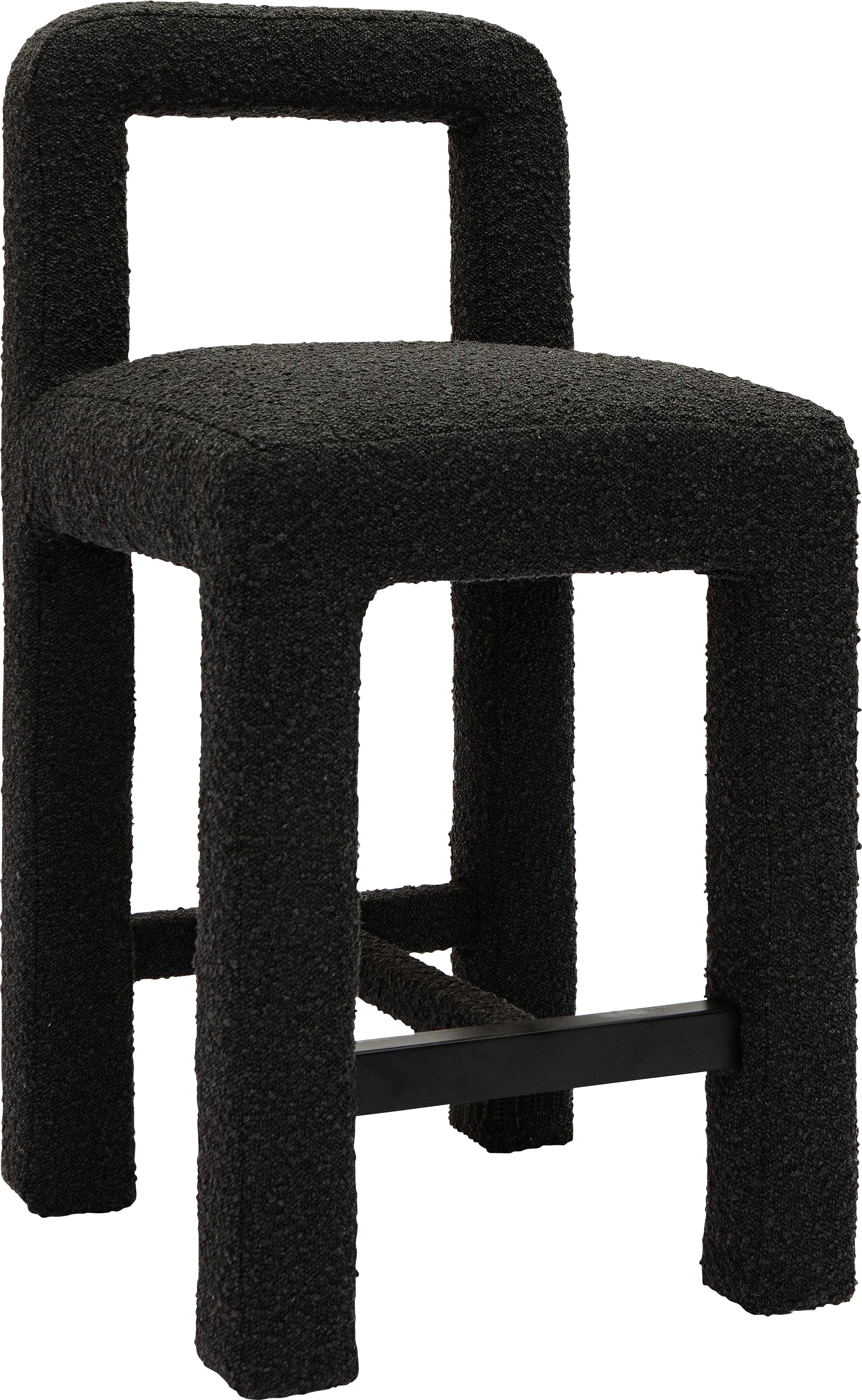 Beaudelaire Black Counter Height Stool - Thumbnail - Image 1