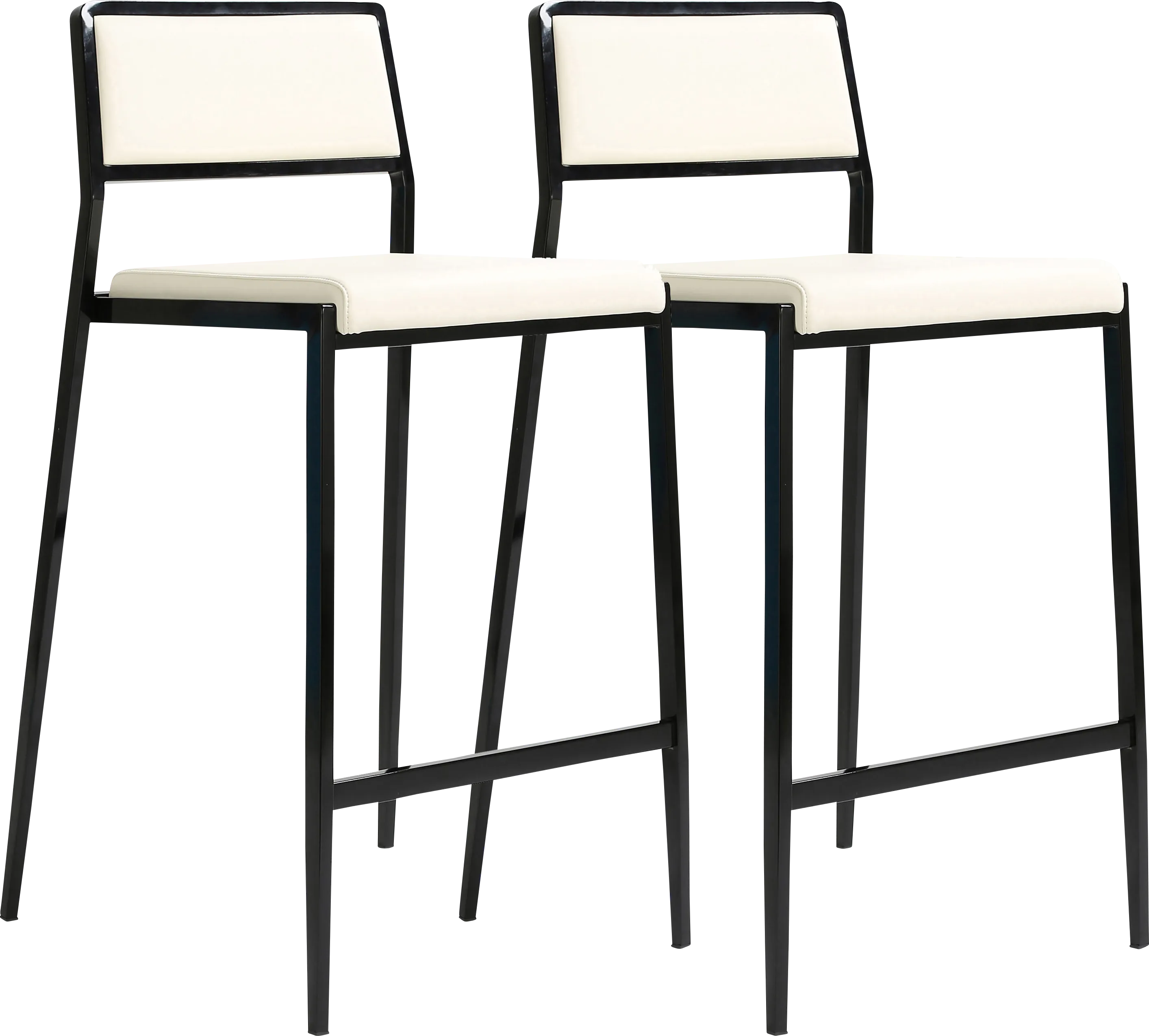 Cloudywing I Cream Counter Height Stool, Set of 2 - Thumbnail - Image 1