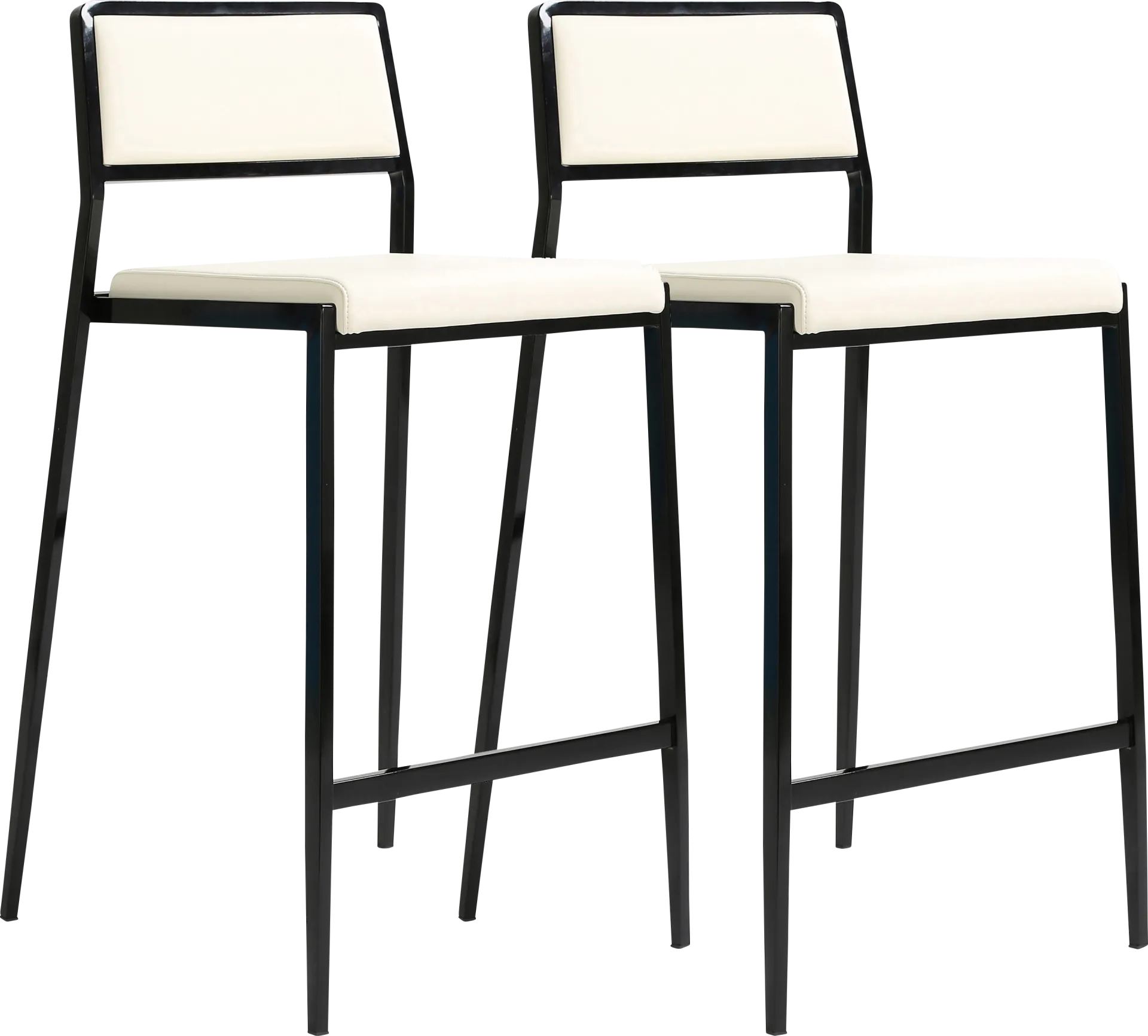 Cloudywing I Cream Counter Height Stool, Set of 2 - Image 1