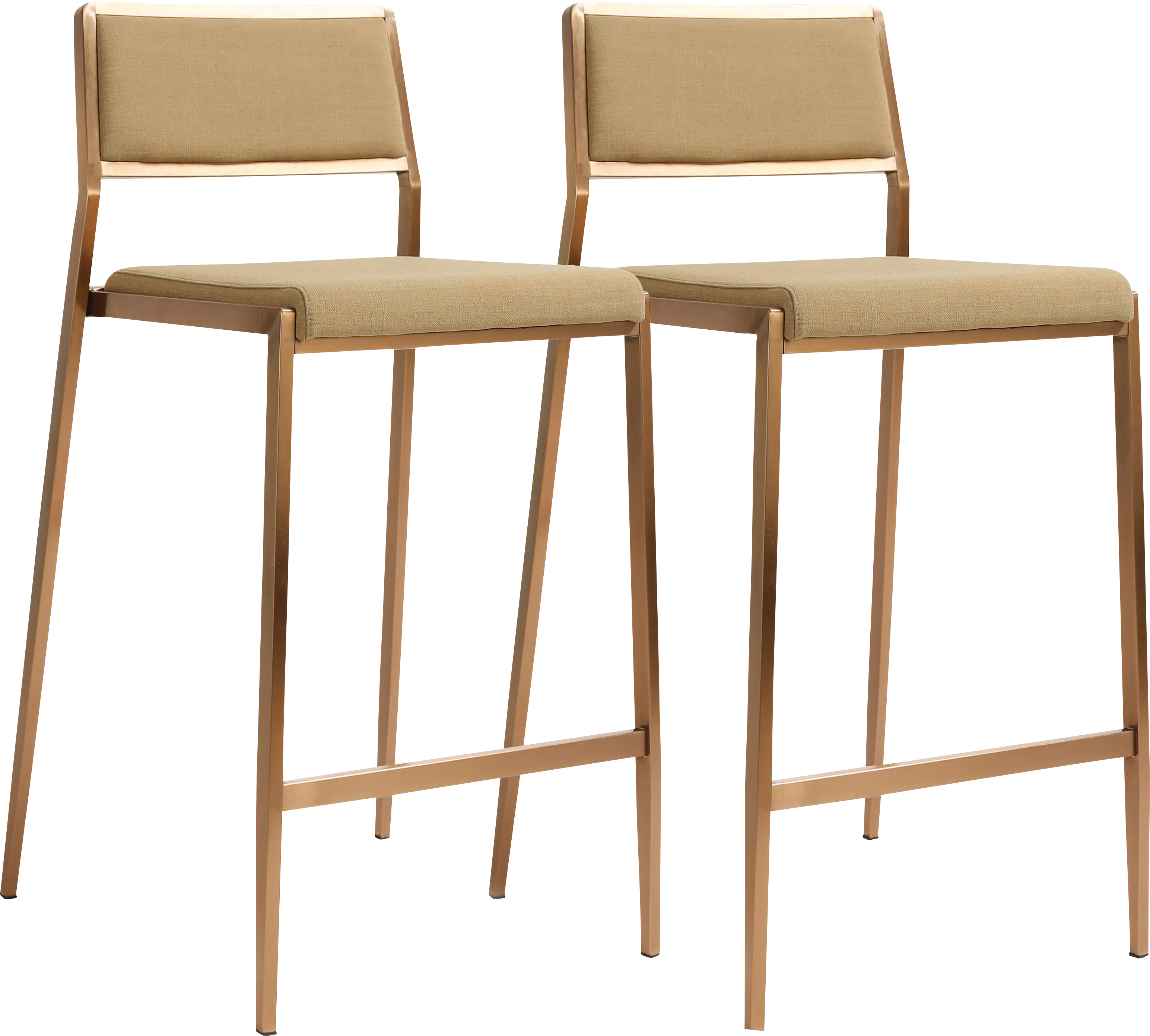 Cloudywing II Tan Counter Height Stool, Set of 2 - Thumbnail - Image 1