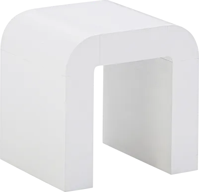 Storla White End Table