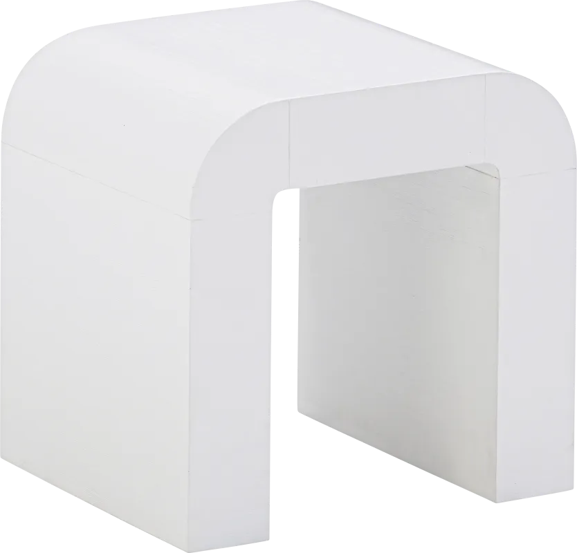 Storla White End Table