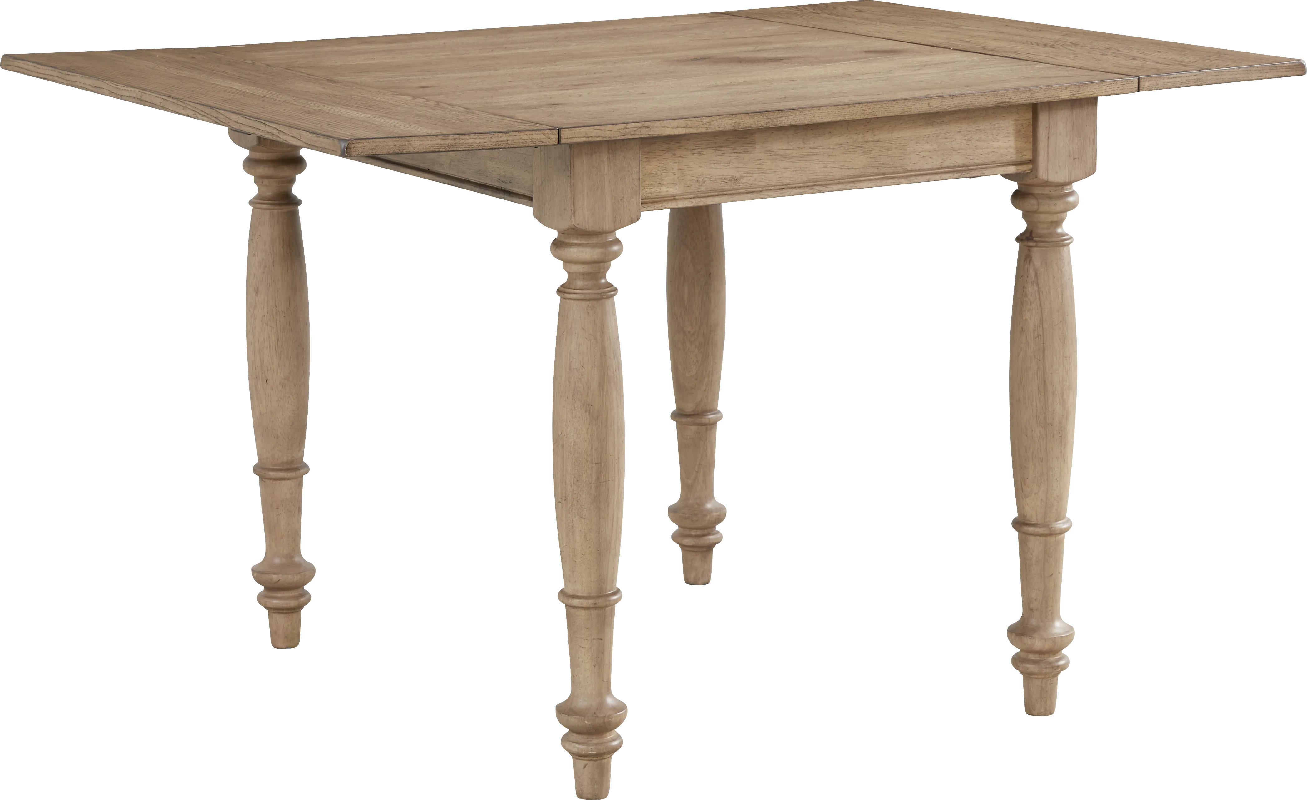 Winsor Natural 5 Pc Drop Leaf Dining Room with White Chairs - Thumbnail - Image 2