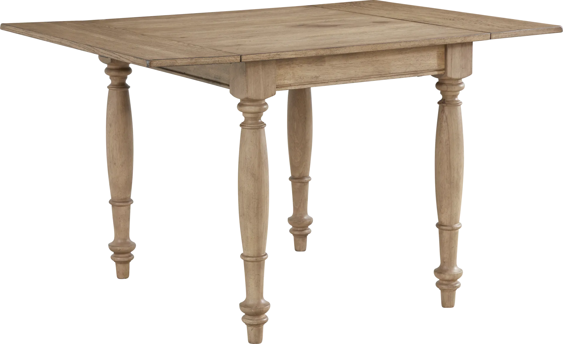 Winsor Natural 5 Pc Drop Leaf Dining Room with White Chairs - Image 2