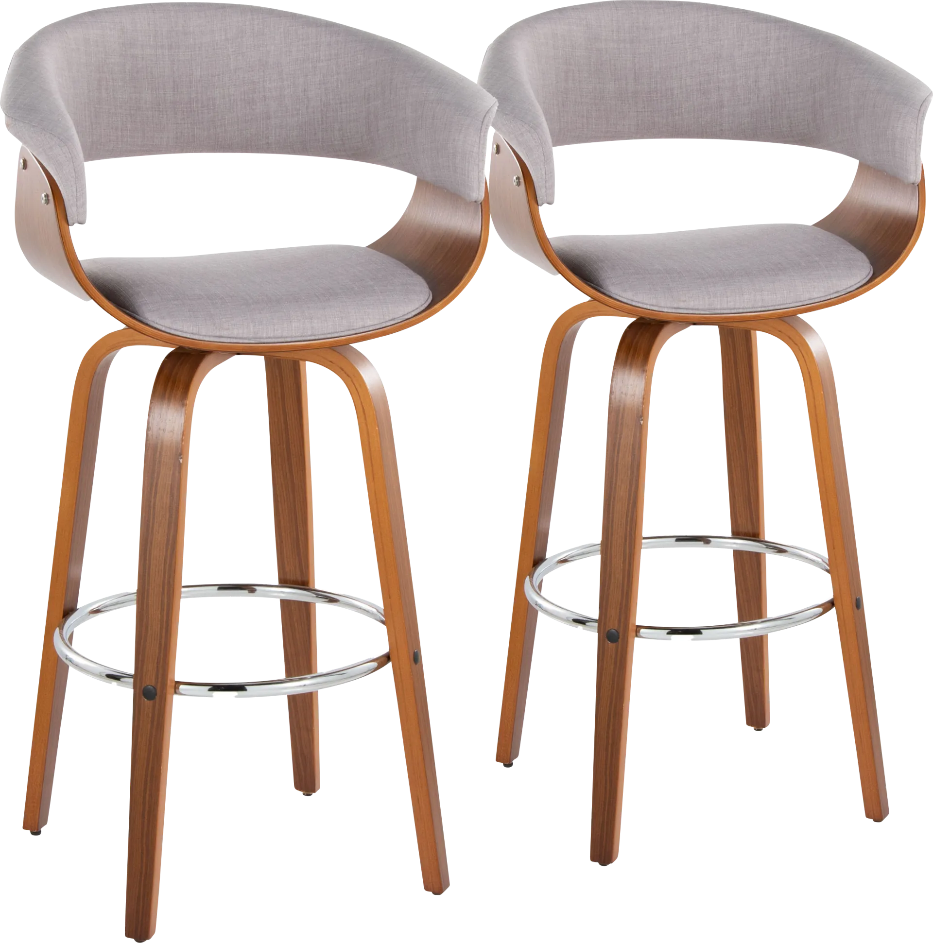 Uandi II Stone Swivel Counter Height Stool, Set of 2 - Image 1