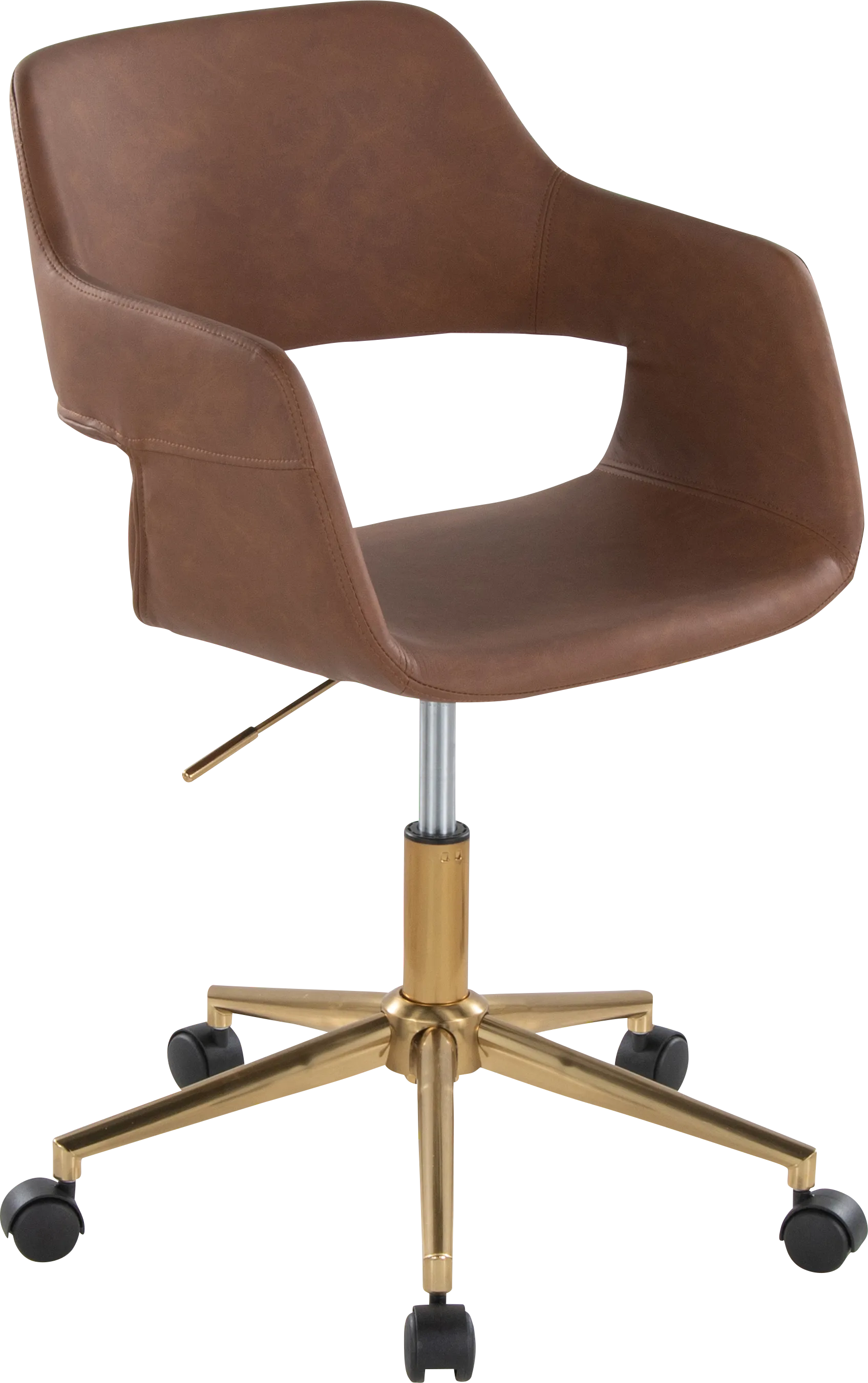 Whisp I Brown Desk Chair - Image 1