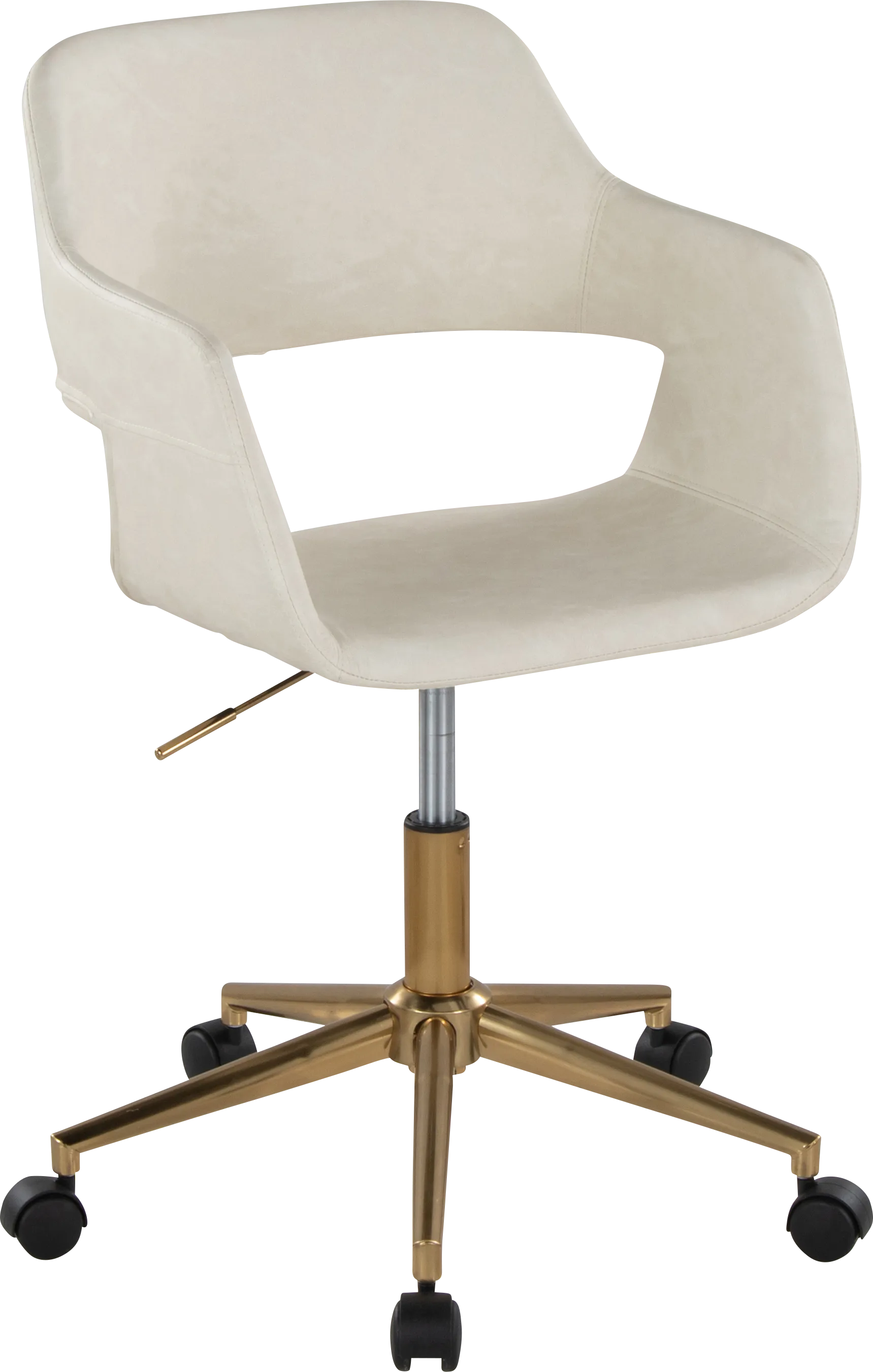 Whisp I Cream Desk Chair - Thumbnail - Image 1