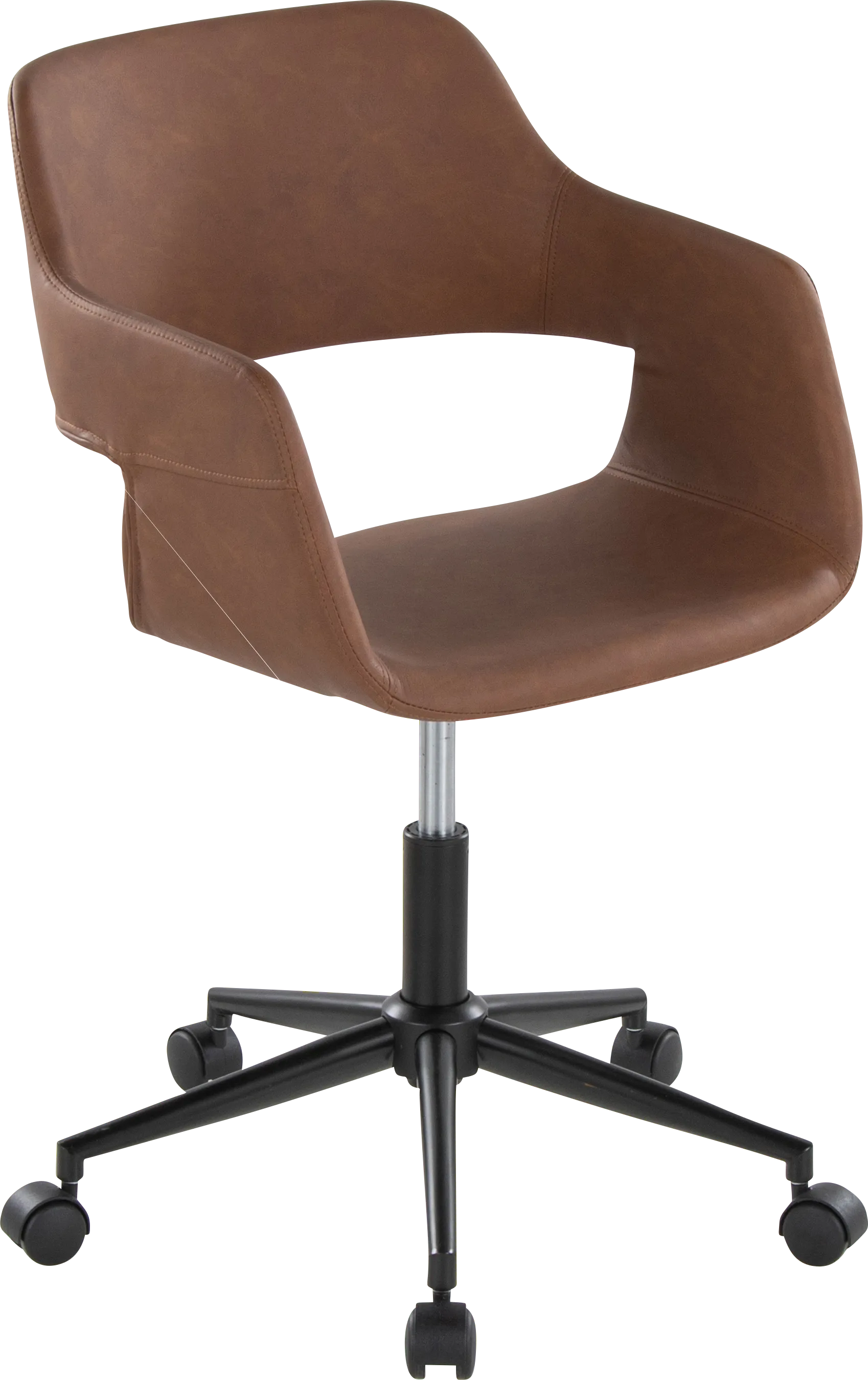 Whisp II Brown Desk Chair - Image 1