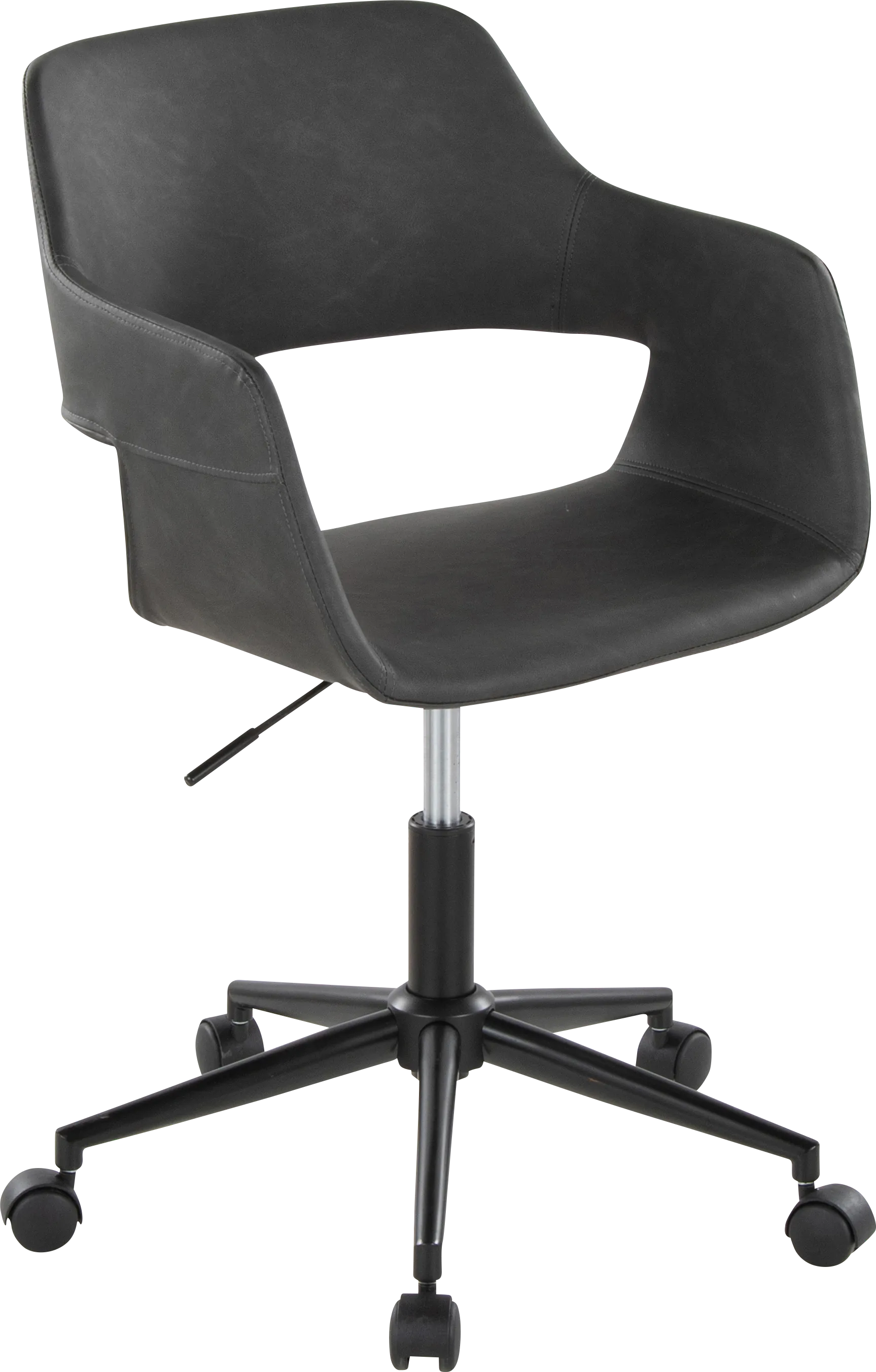 Whisp II Gray Desk Chair - Thumbnail - Image 1