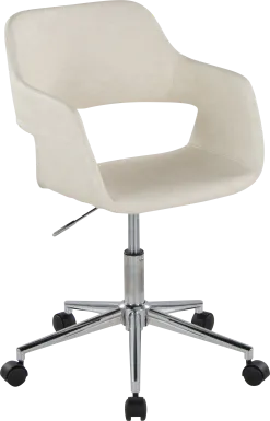 Whisp III Cream Desk Chair