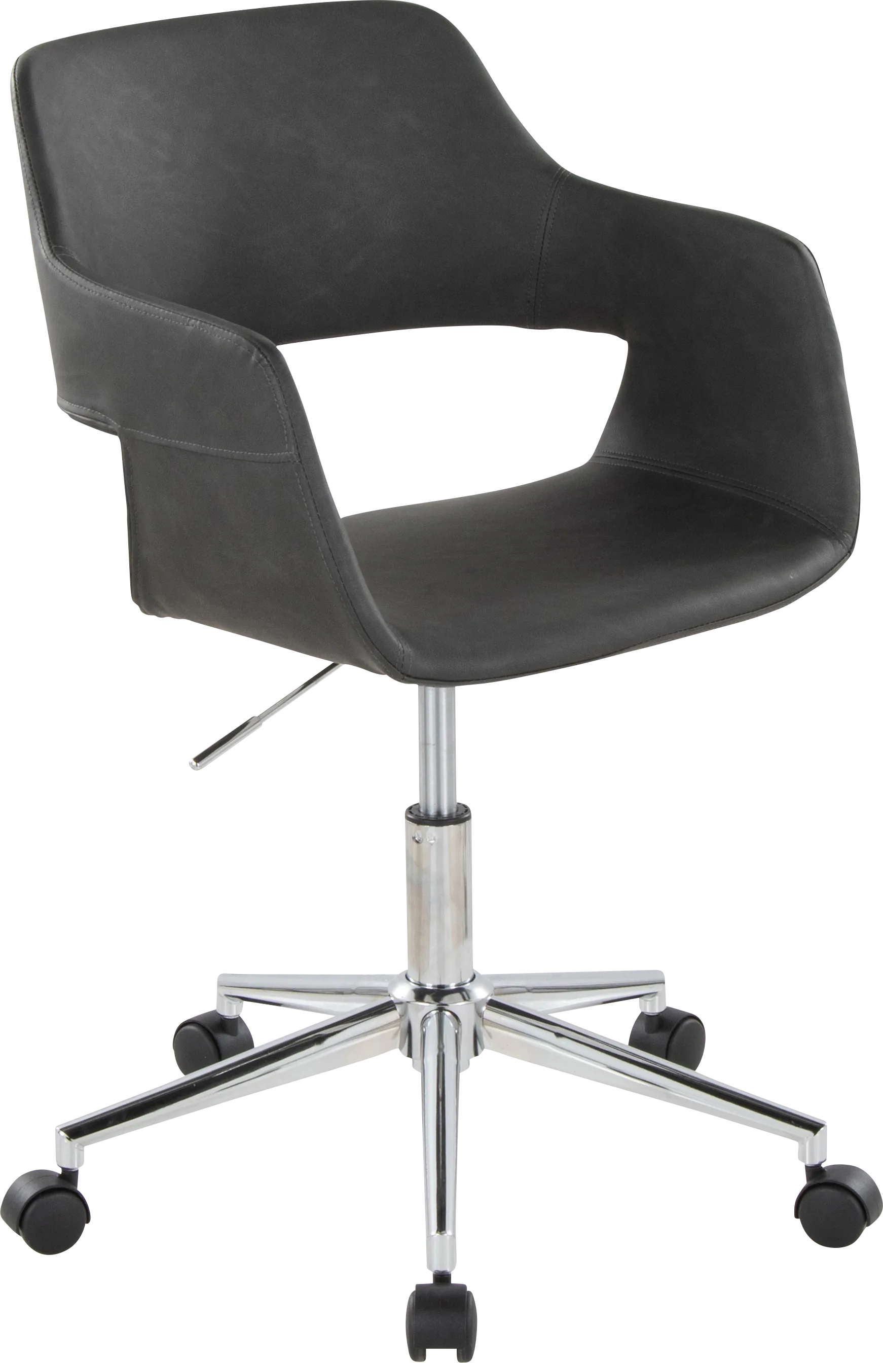 Whisp III Gray Desk Chair - Image 1