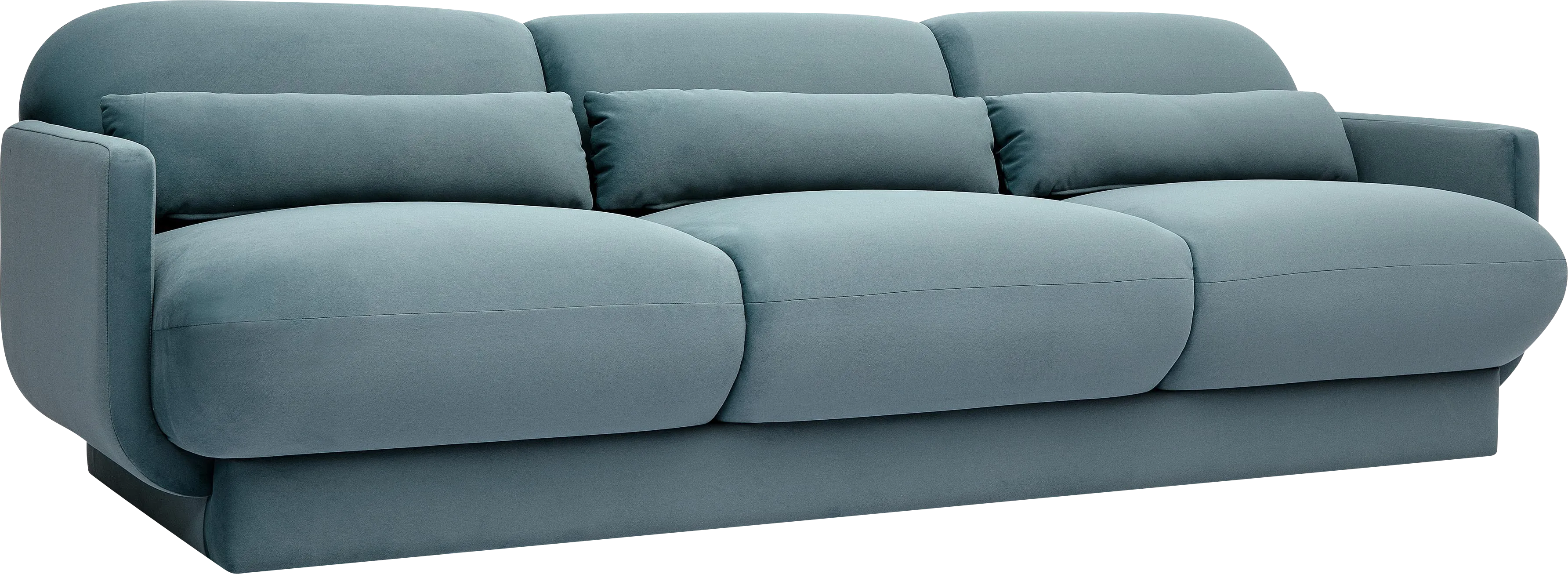 Alahandra Blue Sofa - Thumbnail - Image 1