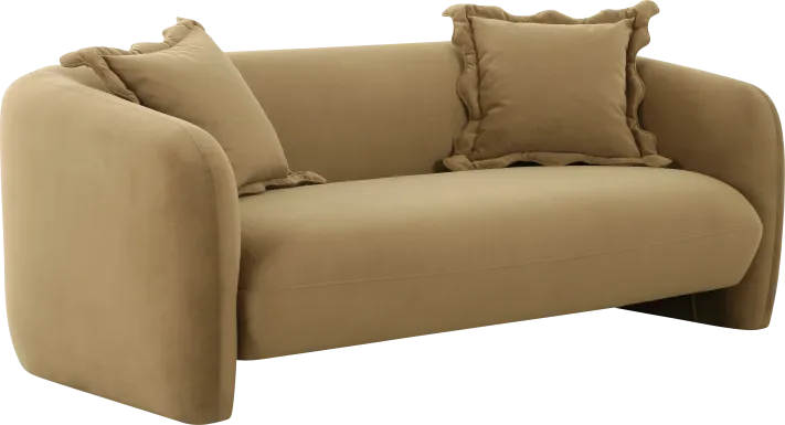 Tinamous Brown Loveseat