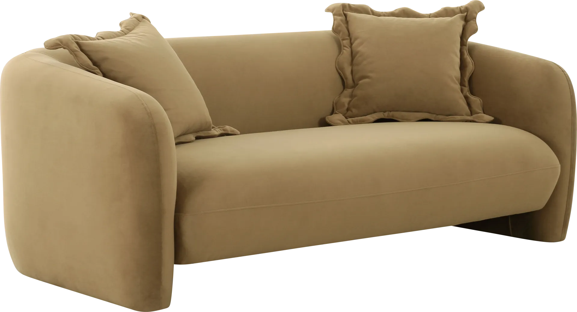 Tinamous Brown Loveseat - Image 1