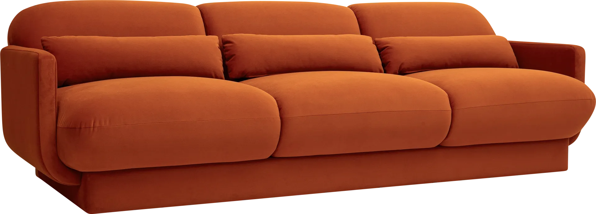 Alahandra Rust Sofa - Image 1