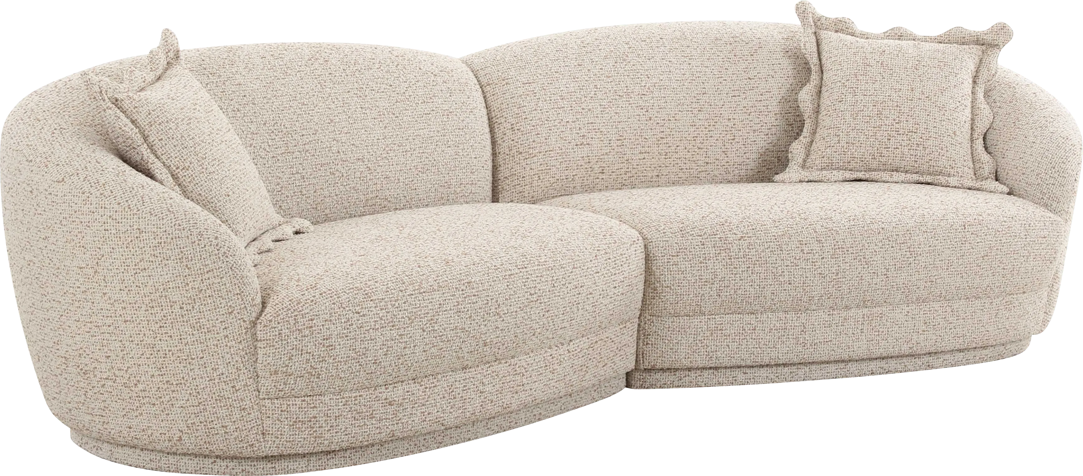Argyll Beige 2 Pc Sectional - Thumbnail - Image 1