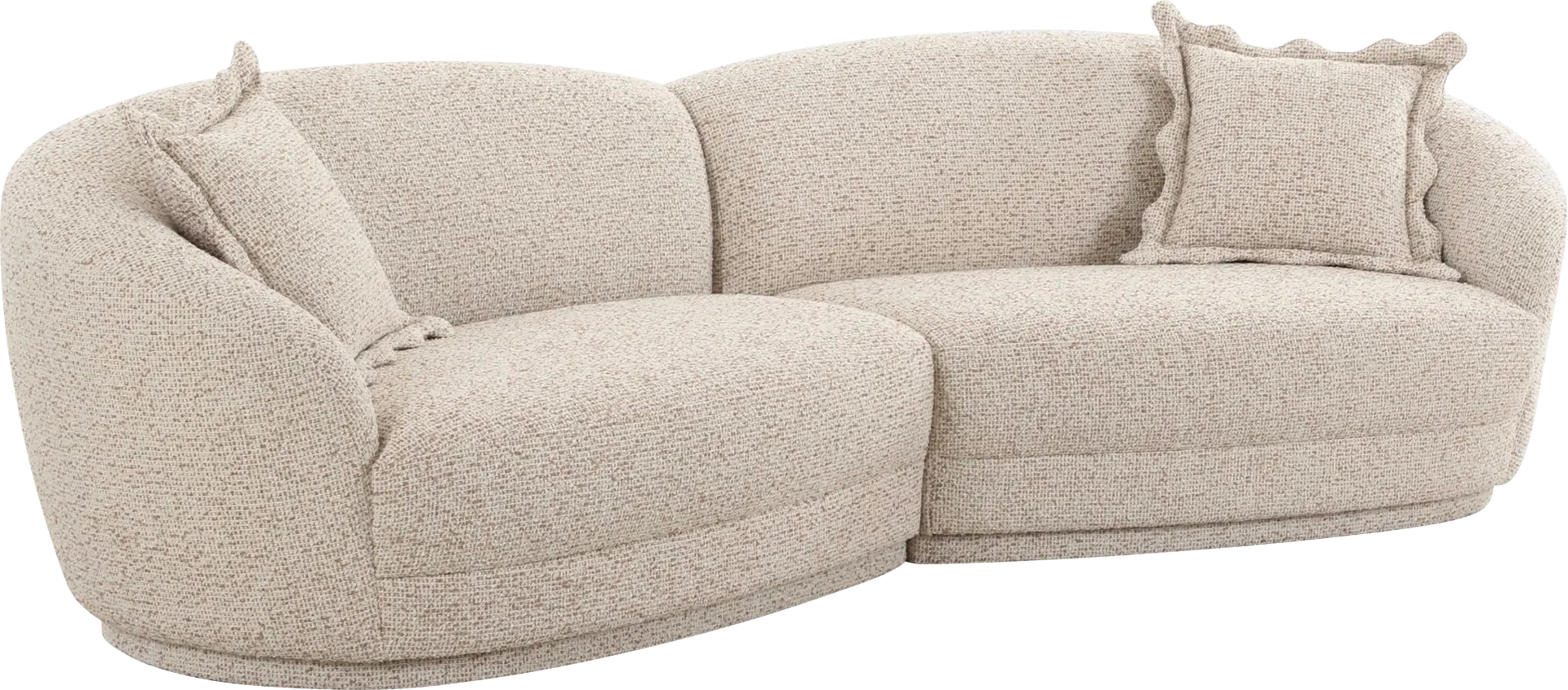 Argyll Beige 2 Pc Sectional