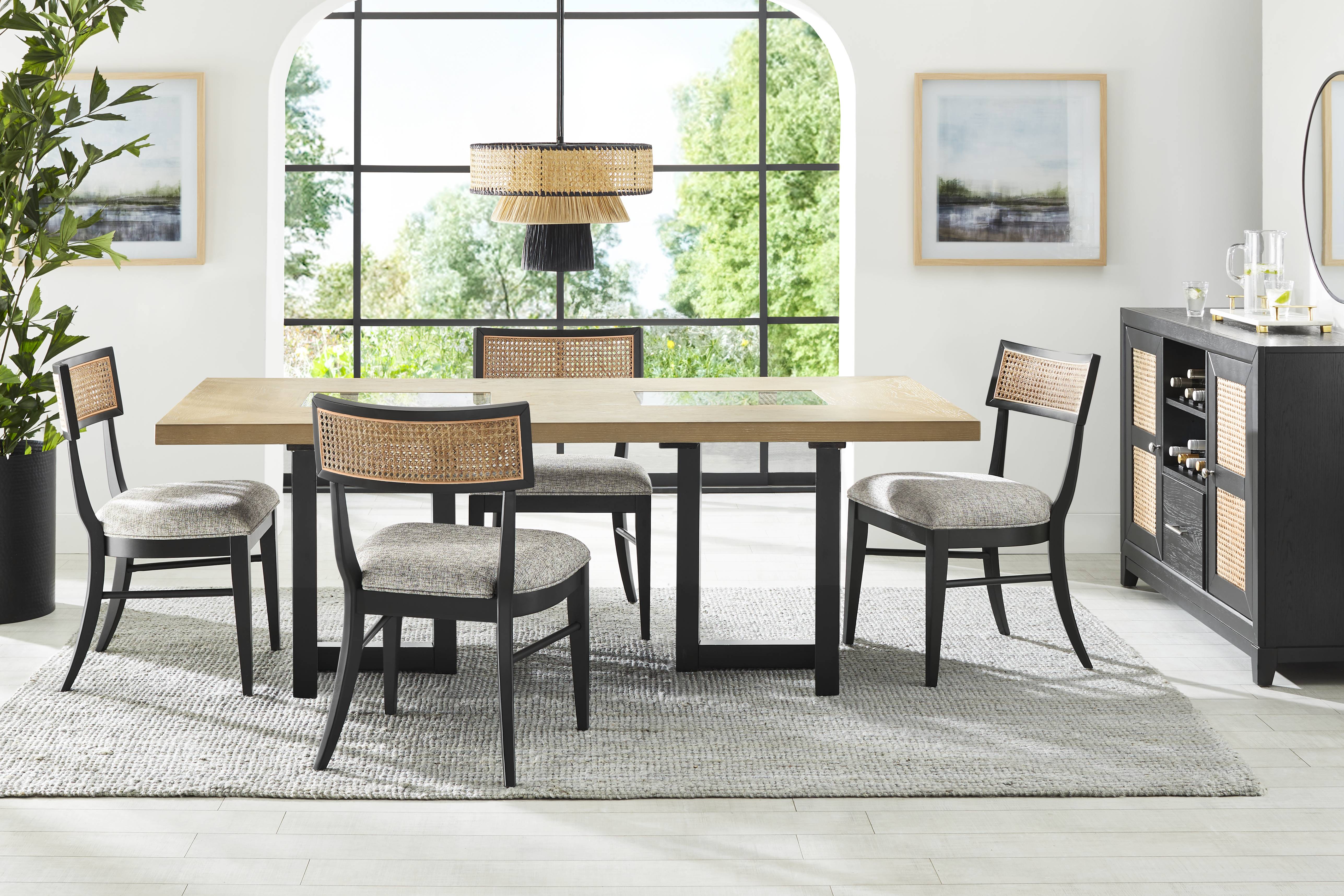 Hunter Springs Black 5 Pc Rectangle Dining Room - Thumbnail - Image 1