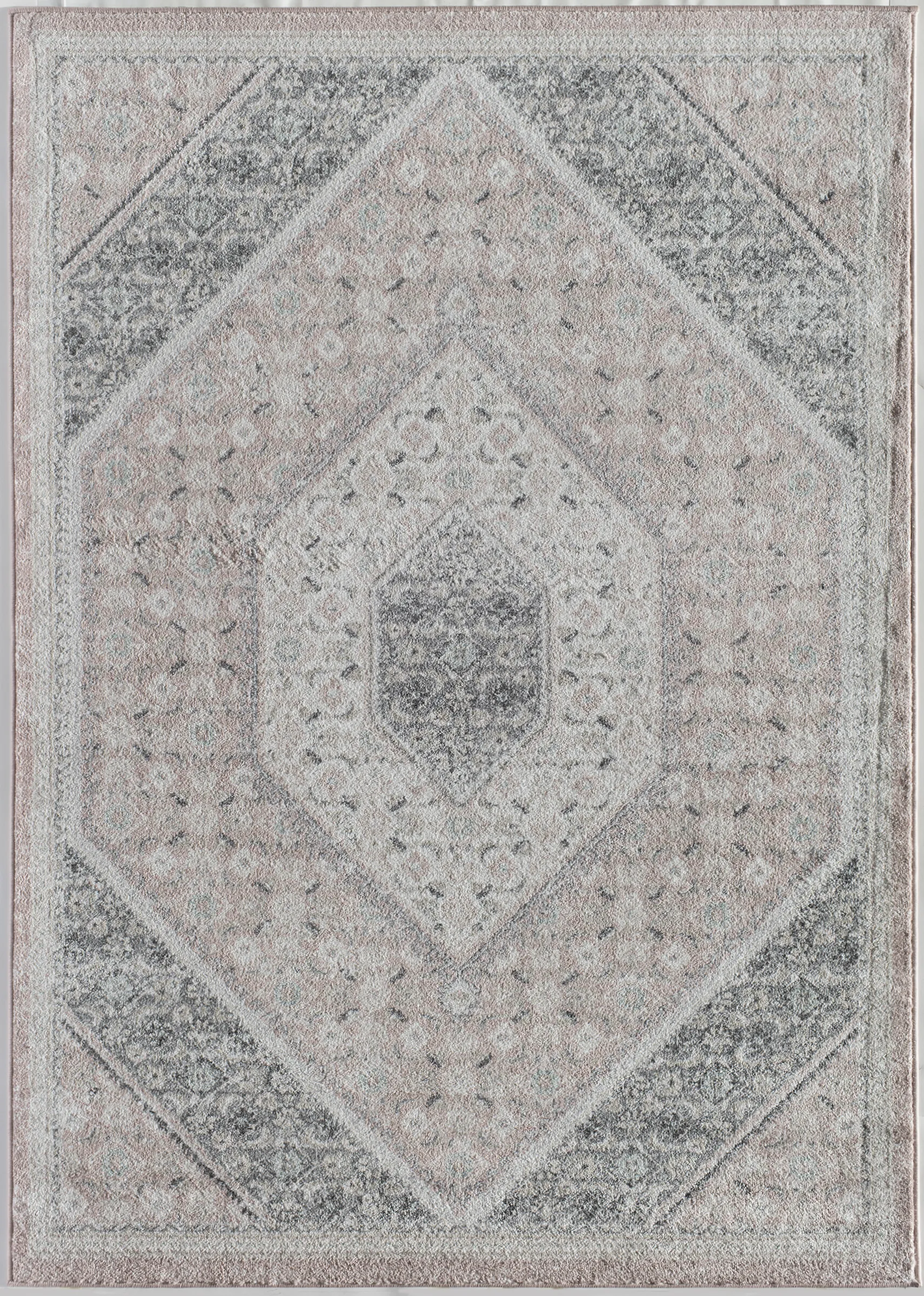 Sauveer Pink 8' x 10' Rug - Thumbnail - Image 1