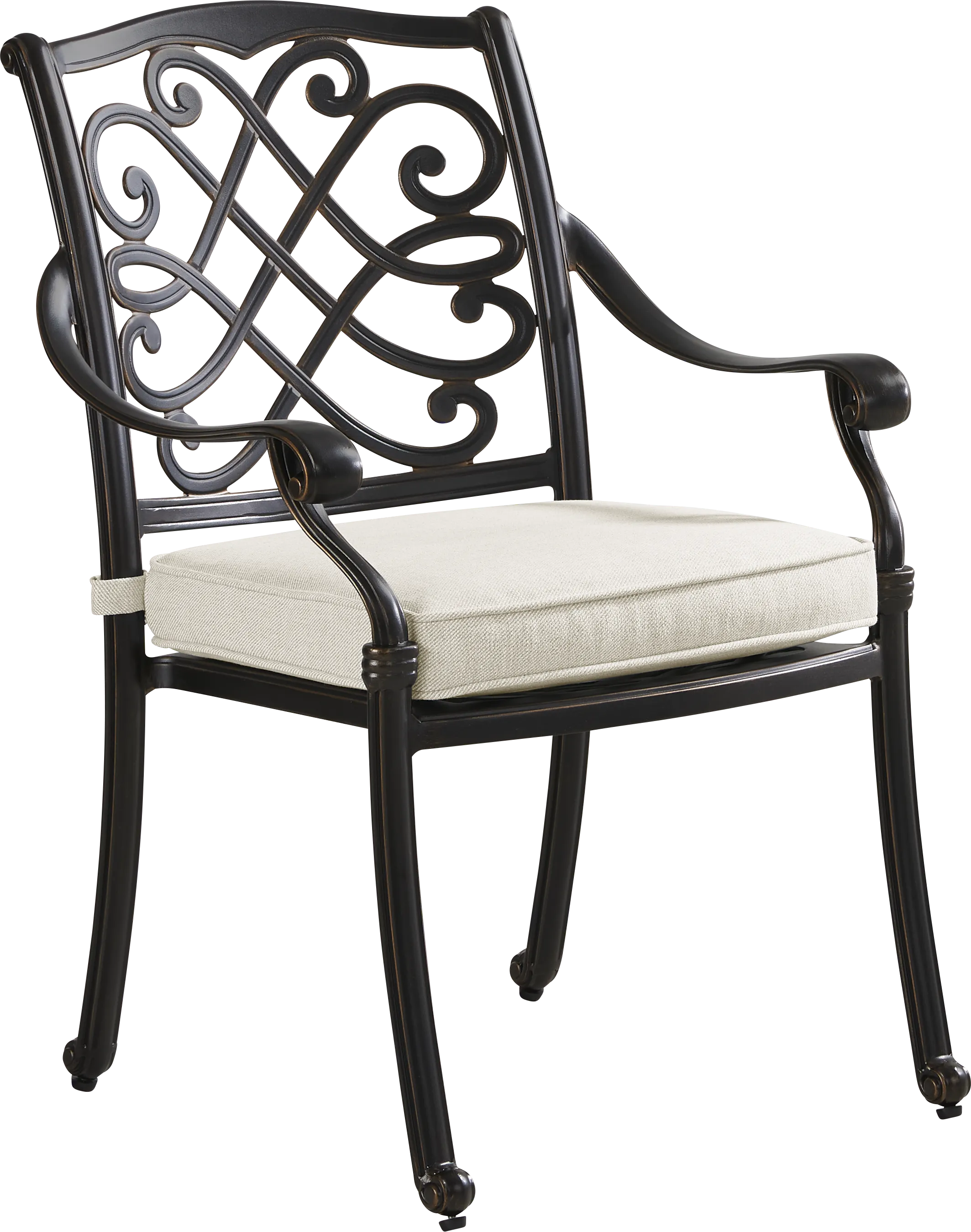 Carina Bronze 7 Pc Oval Outdoor Dining Set with Desert Cushions - Thumbnail - Image 7