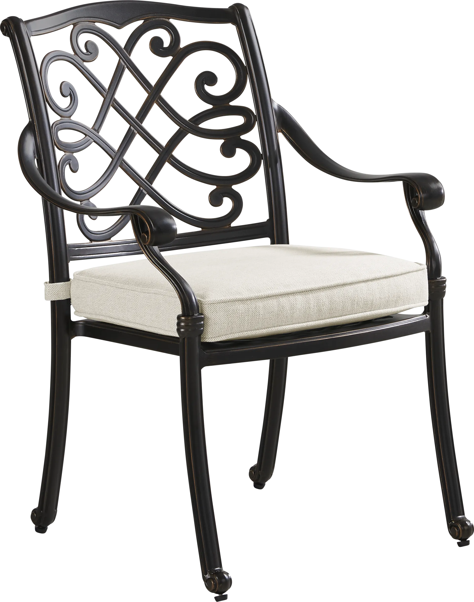 Carina Bronze 7 Pc Oval Outdoor Dining Set with Desert Cushions - Image 7