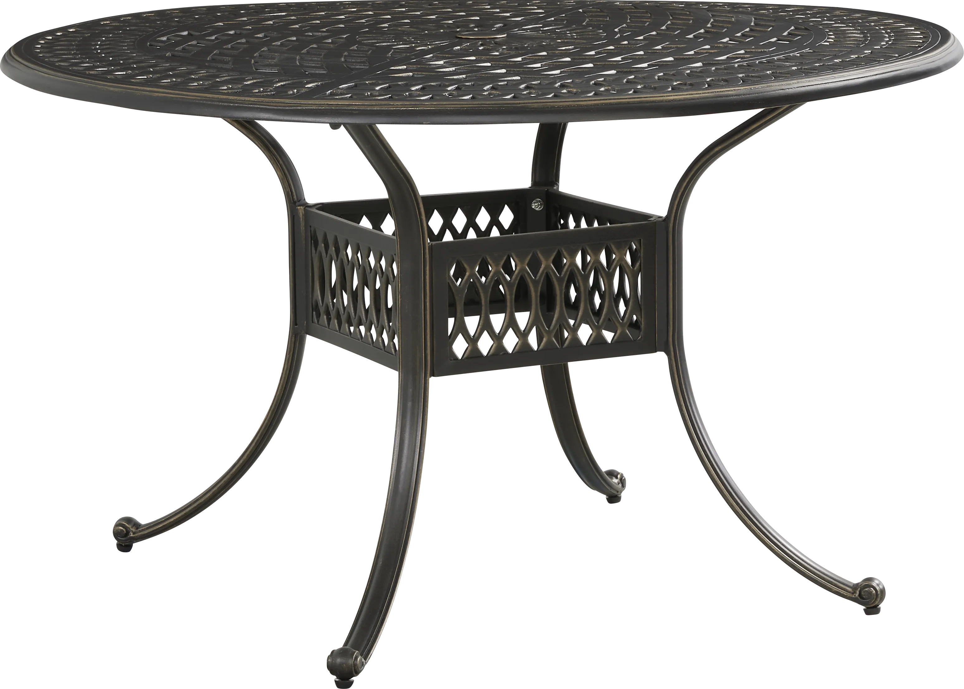 Carina Bronze 48 in Round Outdoor Dining Table - Thumbnail - Image 1