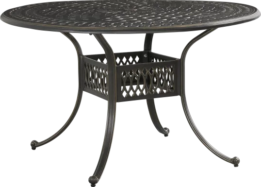 Carina Bronze 48 in Round Outdoor Dining Table