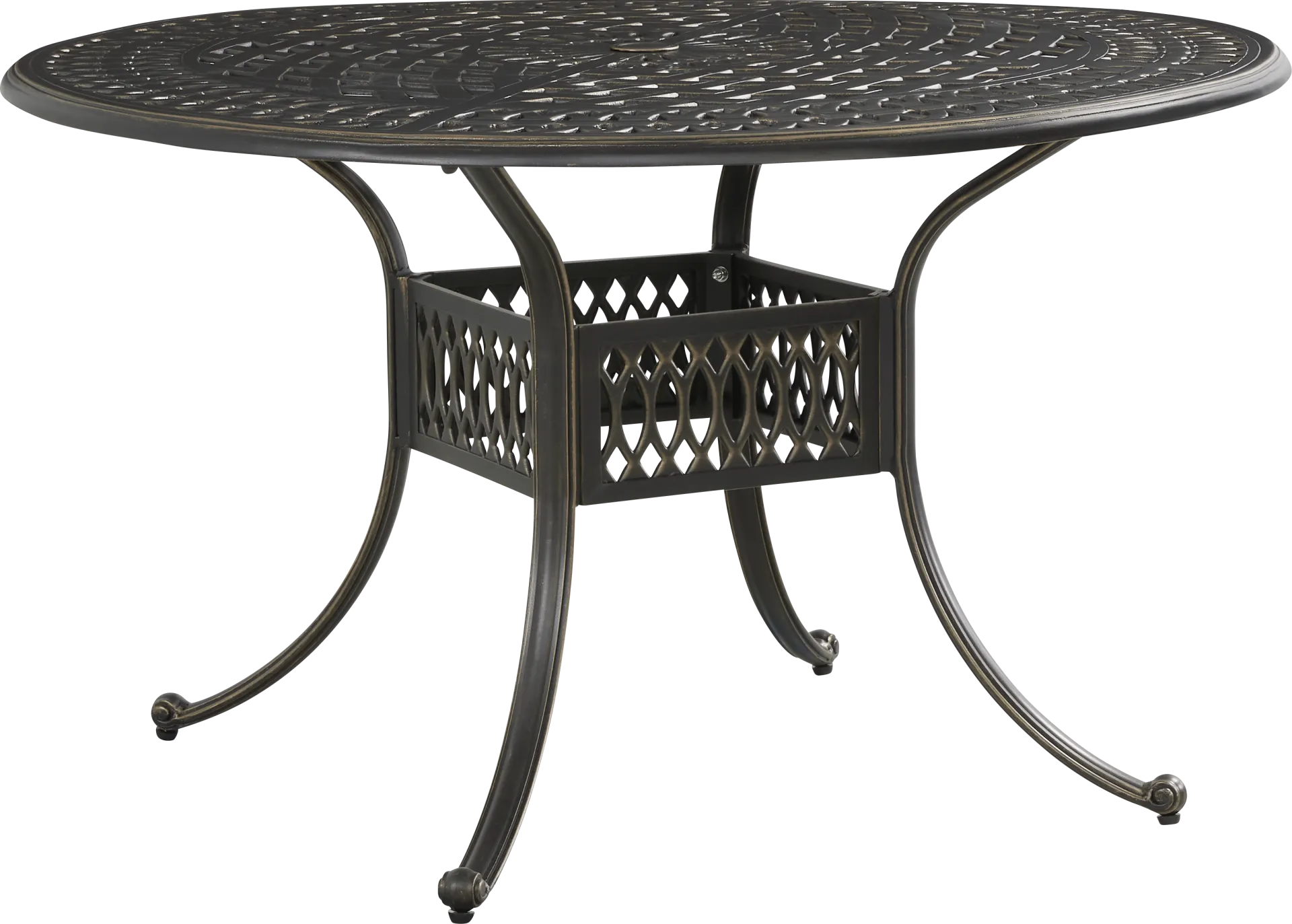 Carina Bronze 48 in Round Outdoor Dining Table - Image 1